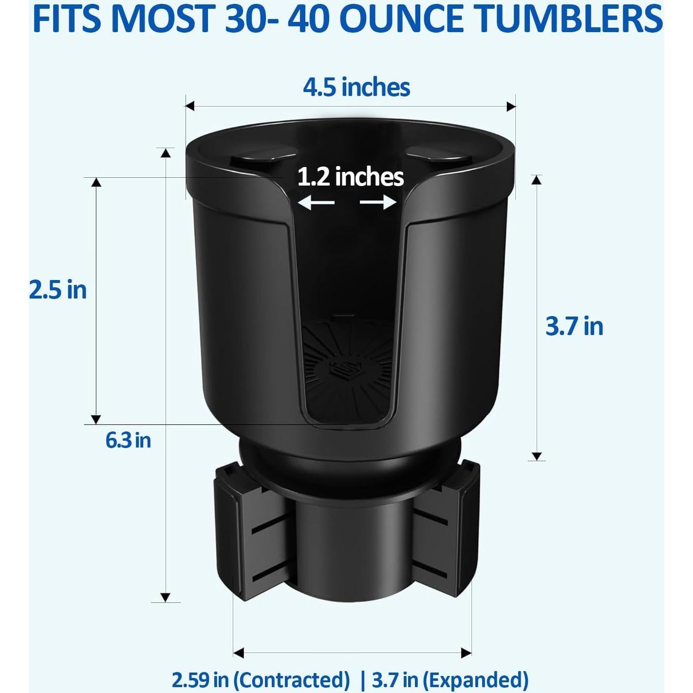 Expansor Soporte Tazas Coche Digital Nc Modelo 395 Negro