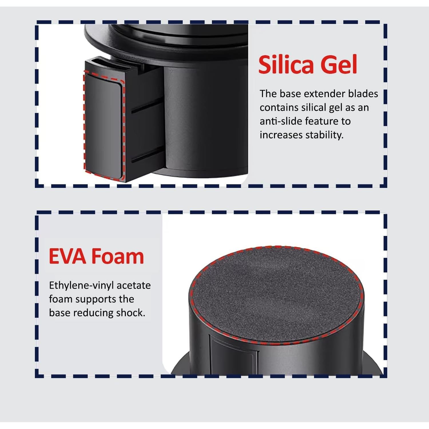 Expansor Soporte Tazas Coche Digital Nc Modelo 395 Negro