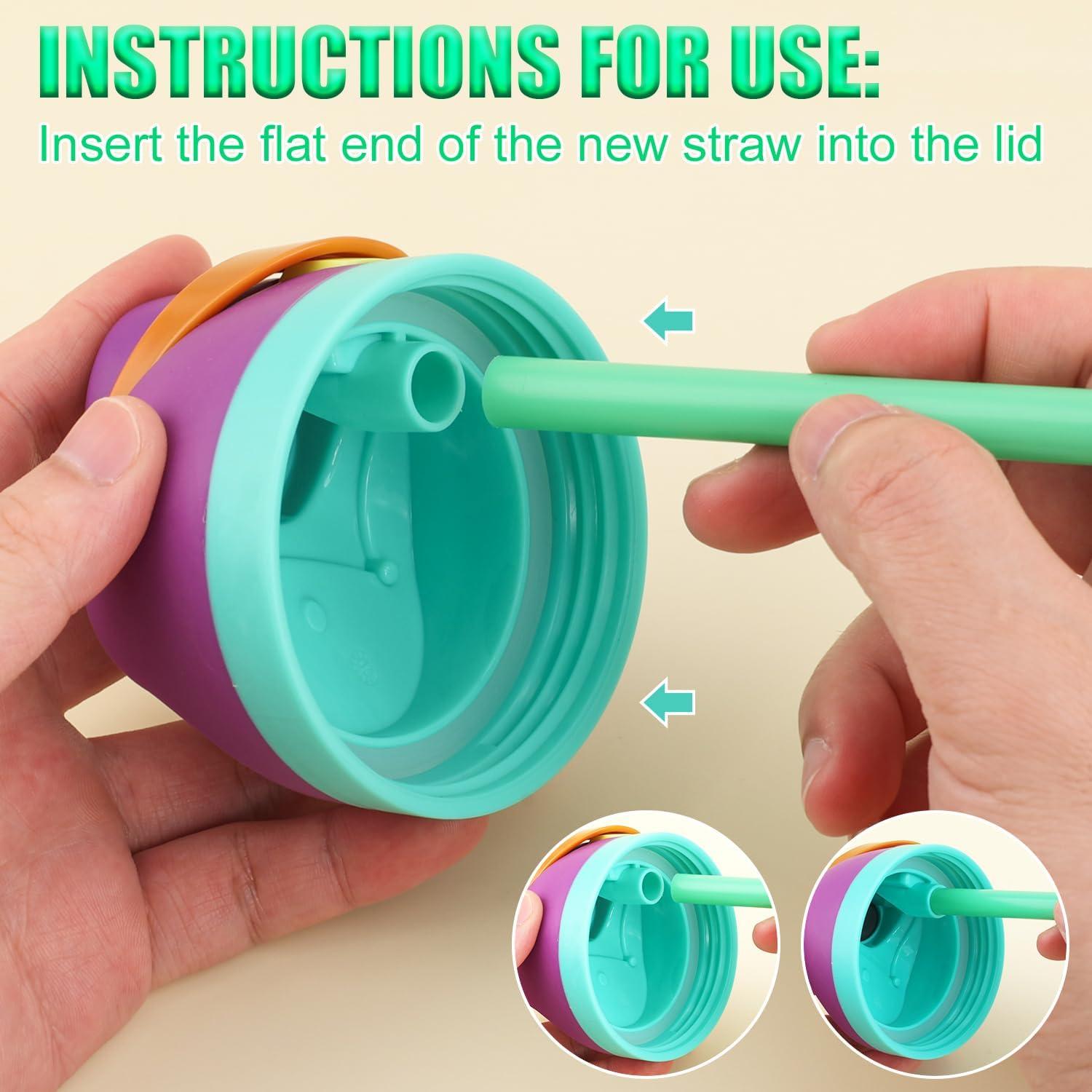 6 Pajitas Reutilizables Gosknor para Owala FreeSip 0.71L y 0.95L