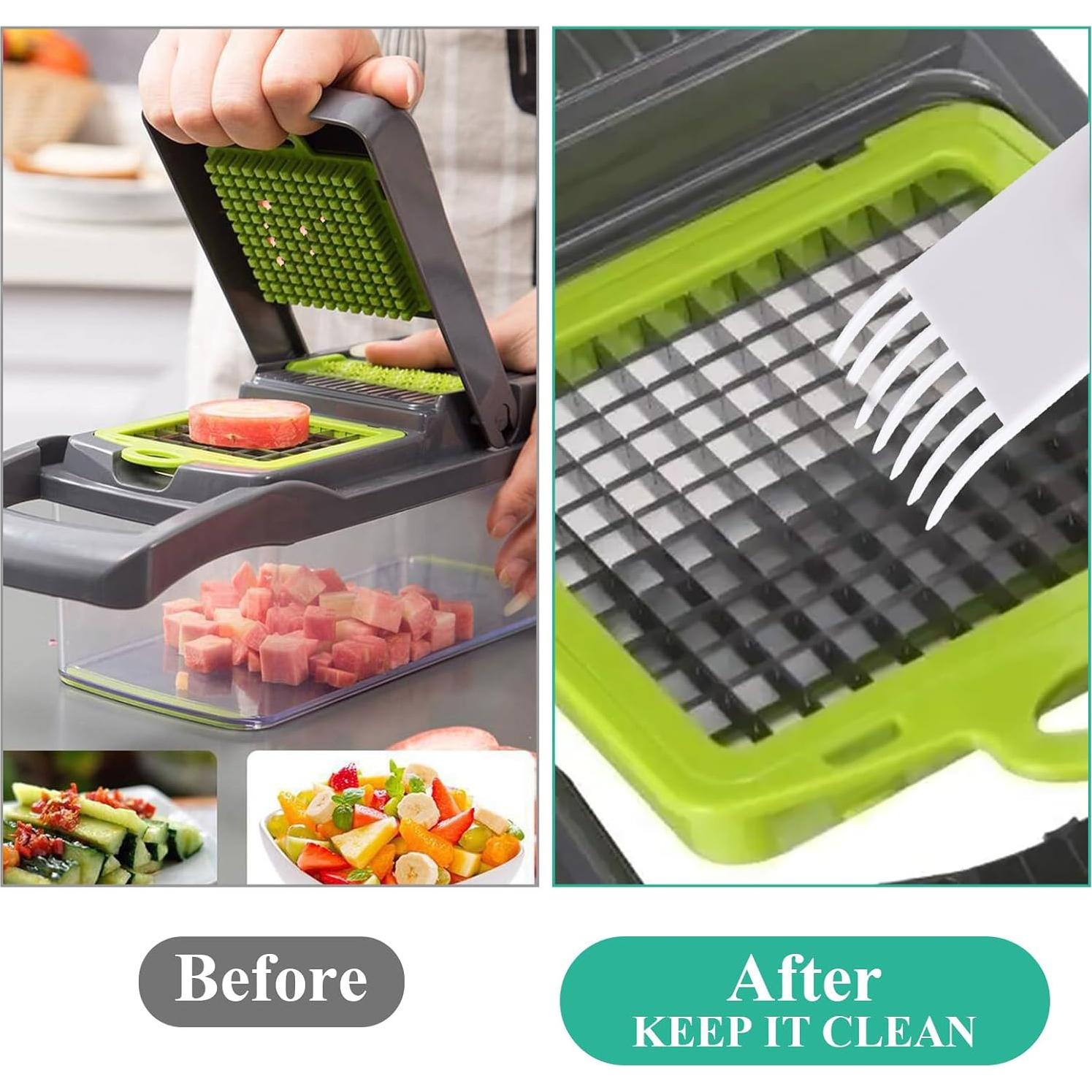 Juego de 4 Cepillos de Limpieza para Picadora de Verduras Piriuuo