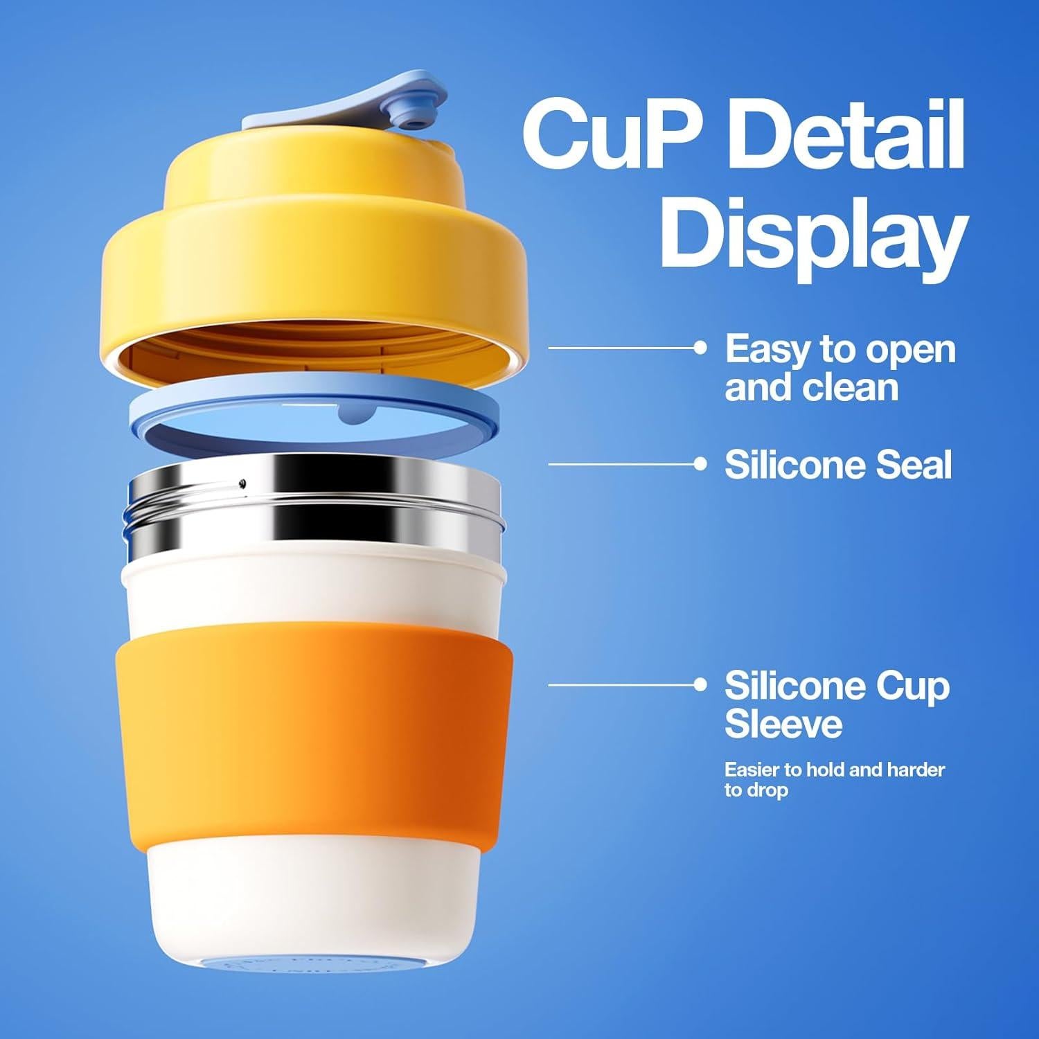 Taza de viaje aislada CHAKO LAB 396.9 ml libre de BPA