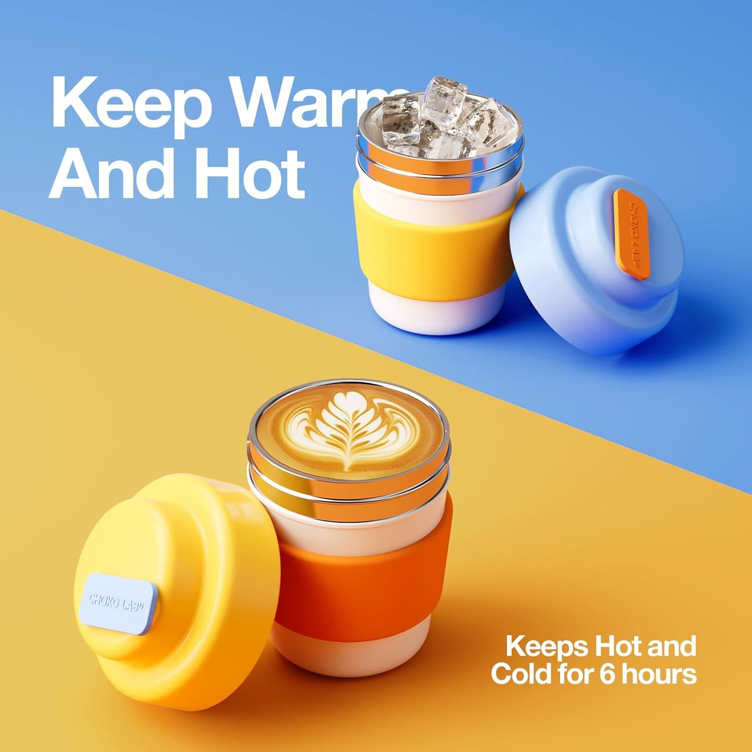 Taza de viaje aislada CHAKO LAB 396.9 ml libre de BPA