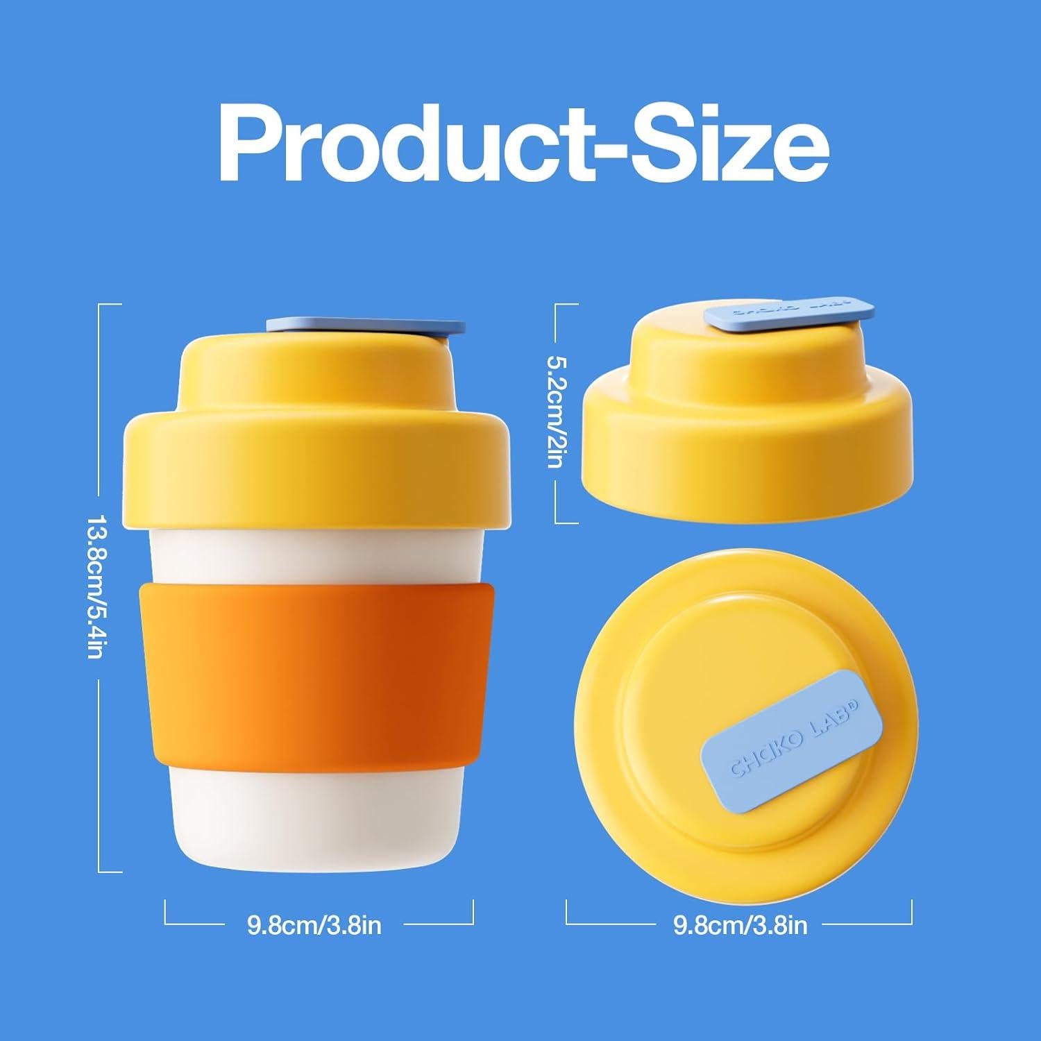 Taza de viaje aislada CHAKO LAB 396.9 ml libre de BPA