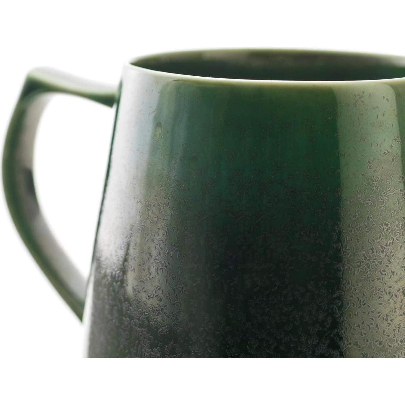 Taza Kiki Cores de Cerámica Mino Verde 320ml Apta Microondas