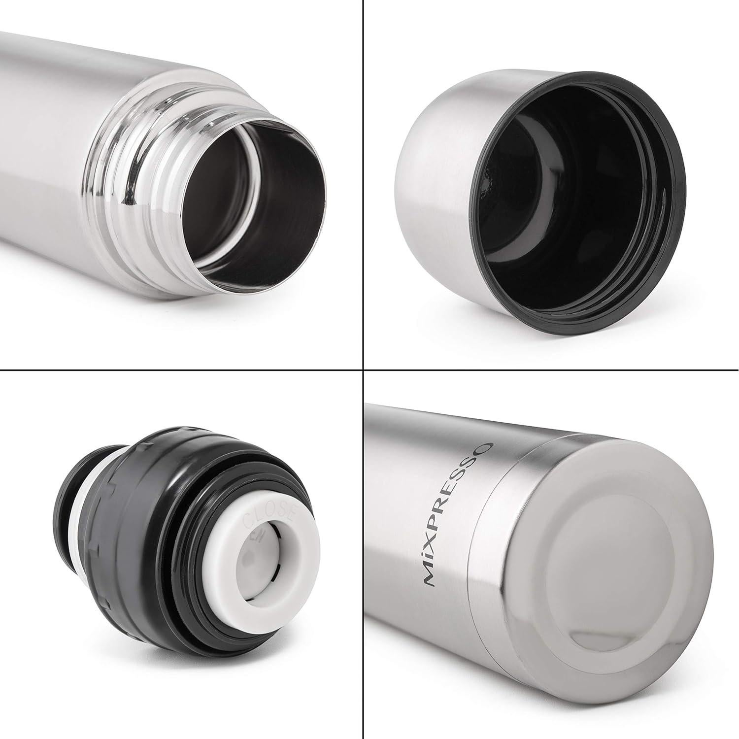 Botella Térmica Mixpresso 0.5L Acero Inoxidable con Taza