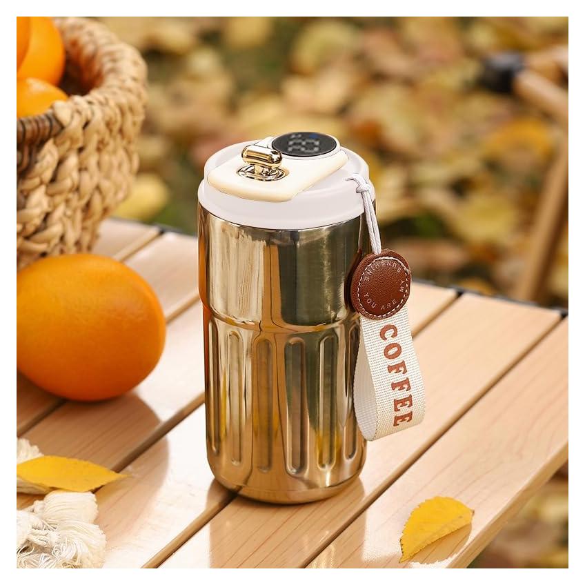 Taza de viaje ZMHQLPDZ 15oz acero inoxidable aislada