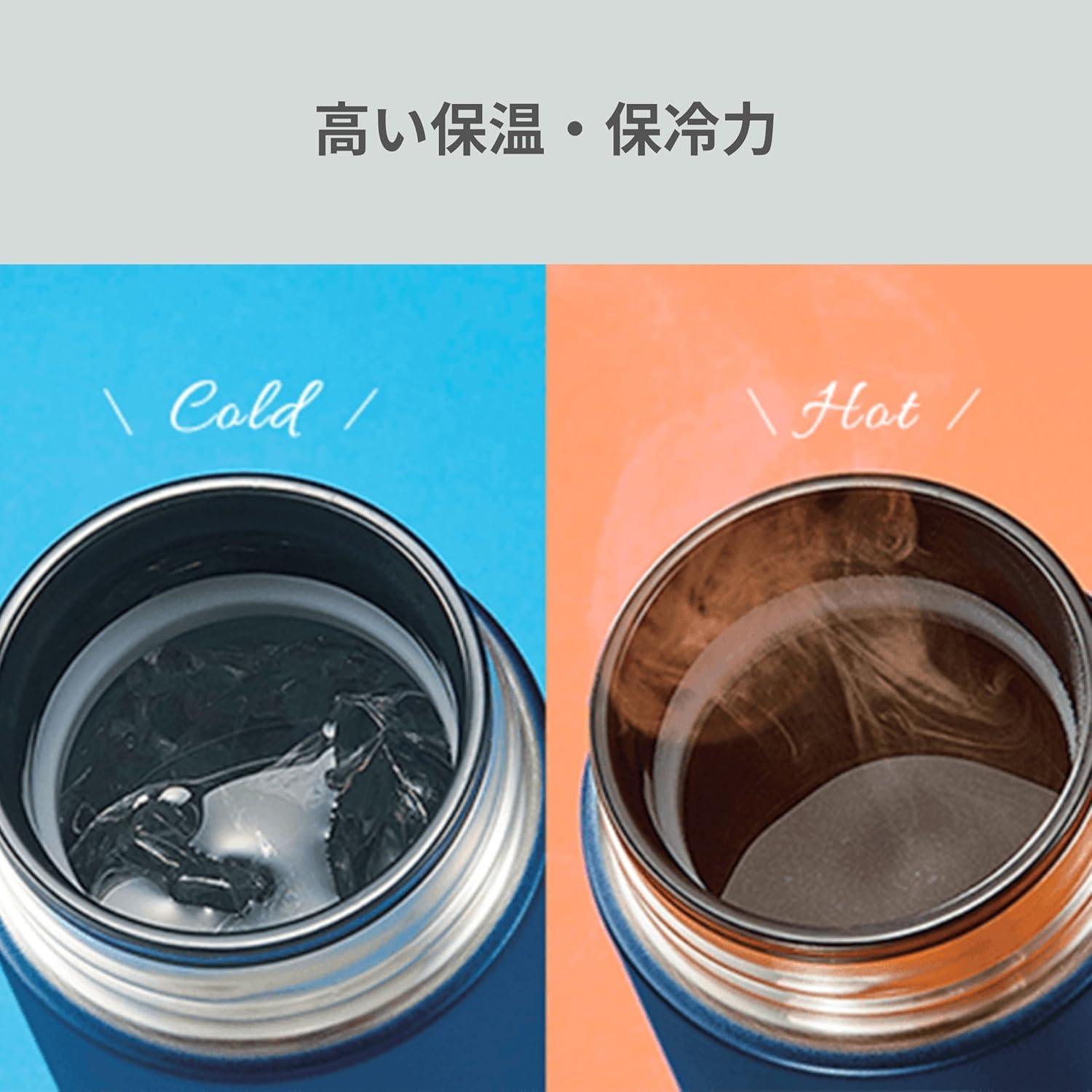 Botella de Agua Zojirushi SM-JF 480 ml Acero Inoxidable Blanca