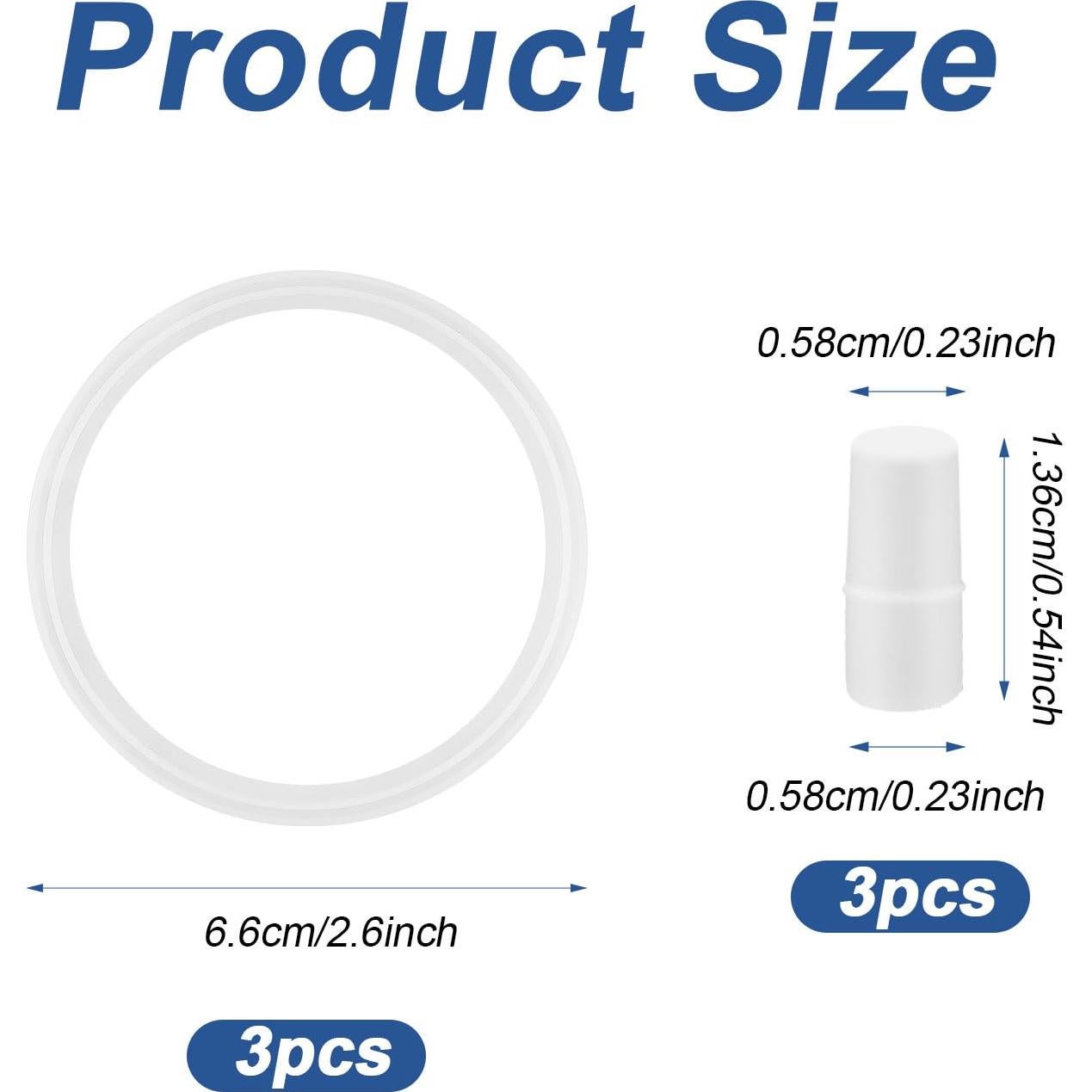 Juntas de Reemplazo de Silicona para Tarros de Comida Thermos 3 Pzas