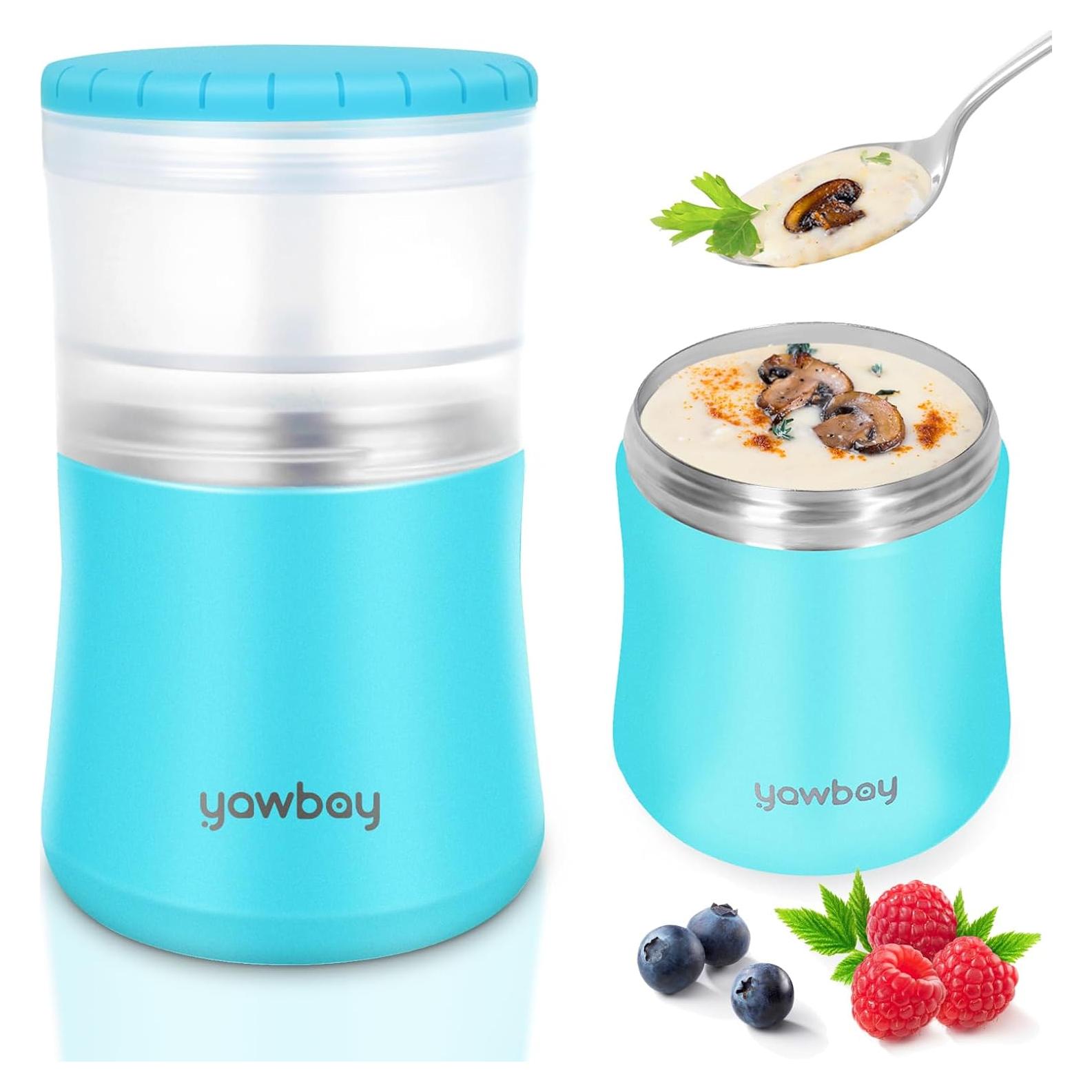 Termo Comida Caliente Yawbay 28oz Acero Inoxidable Azul