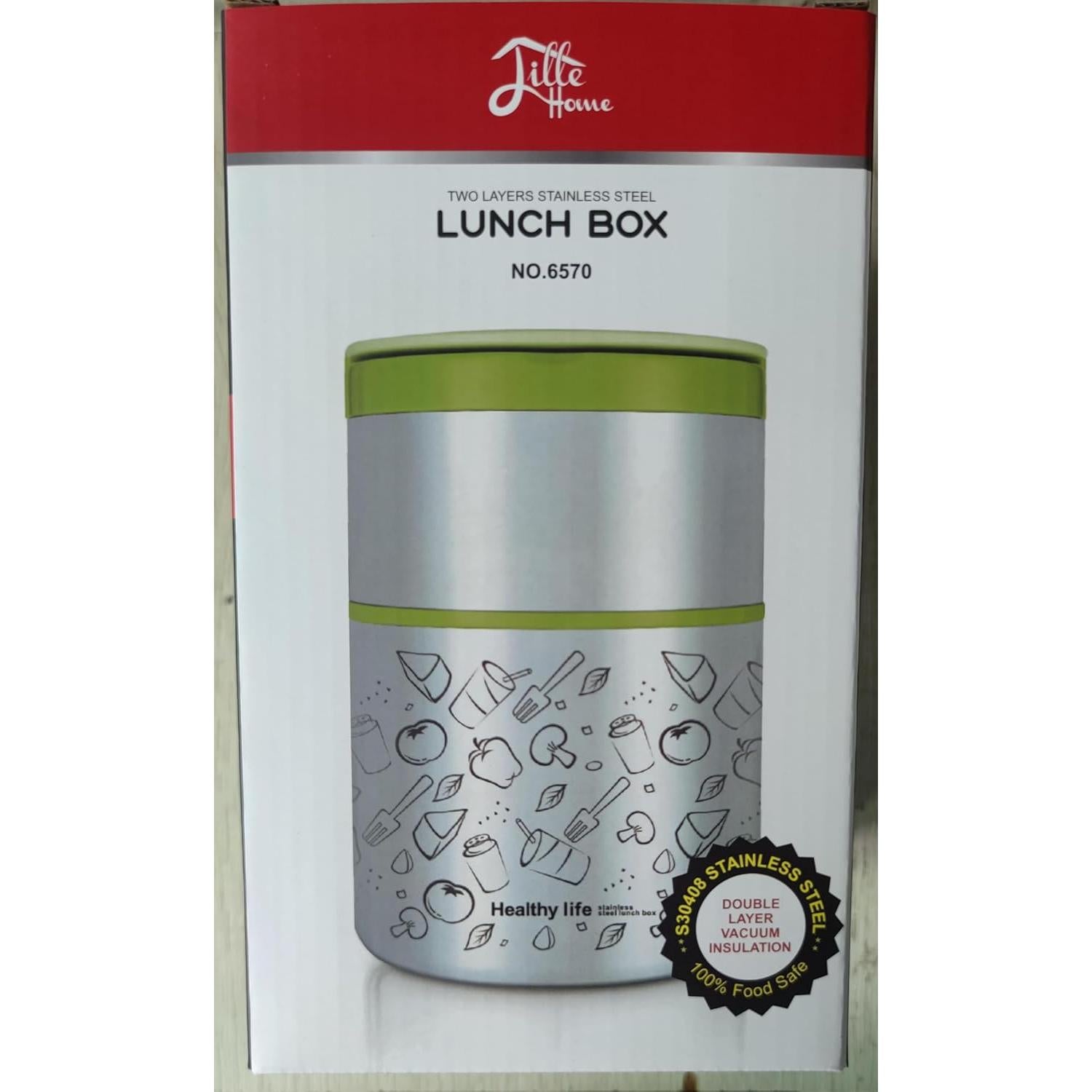 Caja Térmica Aislada Lille Home 907ml Rosa 2 Niveles