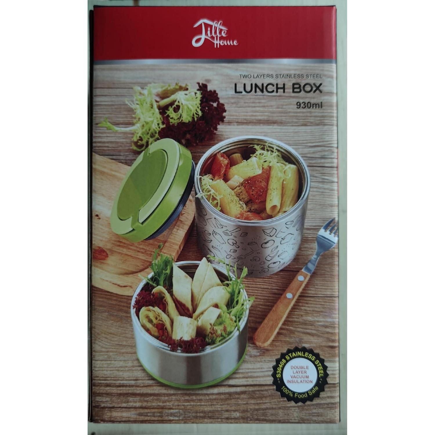 Caja Térmica Aislada Lille Home 907ml Rosa 2 Niveles