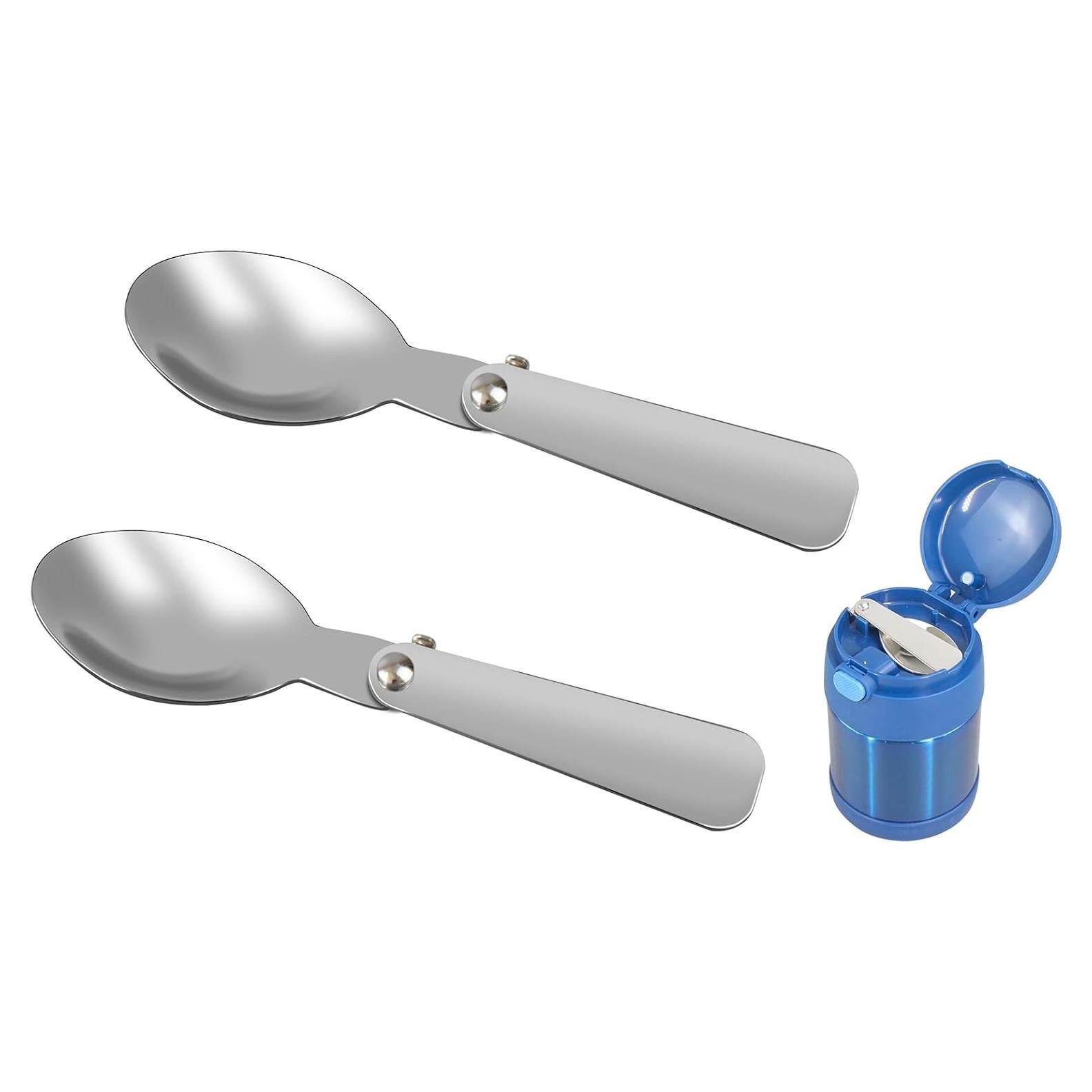 Cuchara de Reemplazo KLOWOAH para Tarro Thermos Funtainer 10oz - Acero Inoxidable (2 unidades)