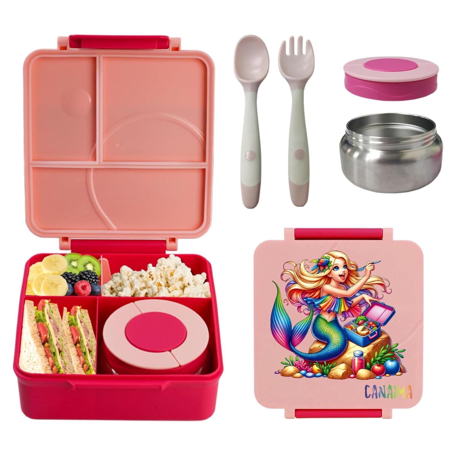 Caja Bento CANAIMA 1600ml con Termo Apta Microondas Rosa