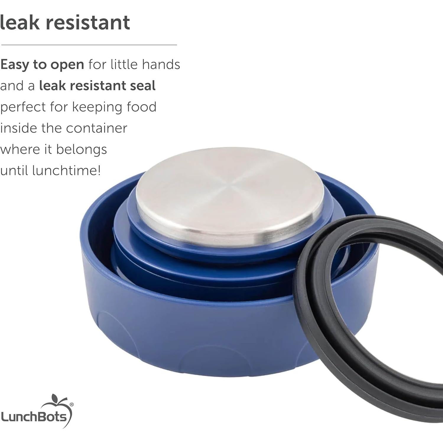 Tarro Térmico LunchBots 240 ml Acero Inoxidable Azul Verde