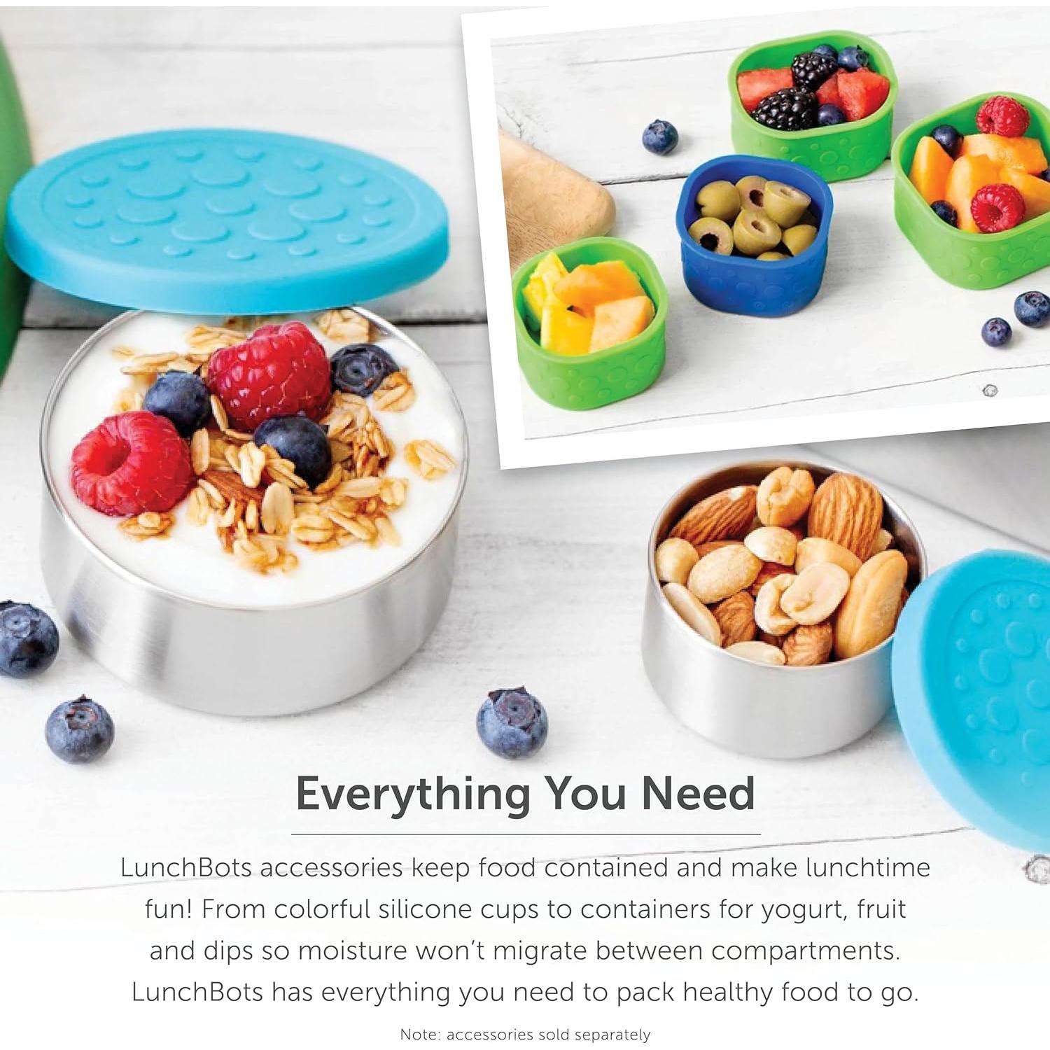 Tarro Térmico LunchBots 240 ml Acero Inoxidable Azul Verde