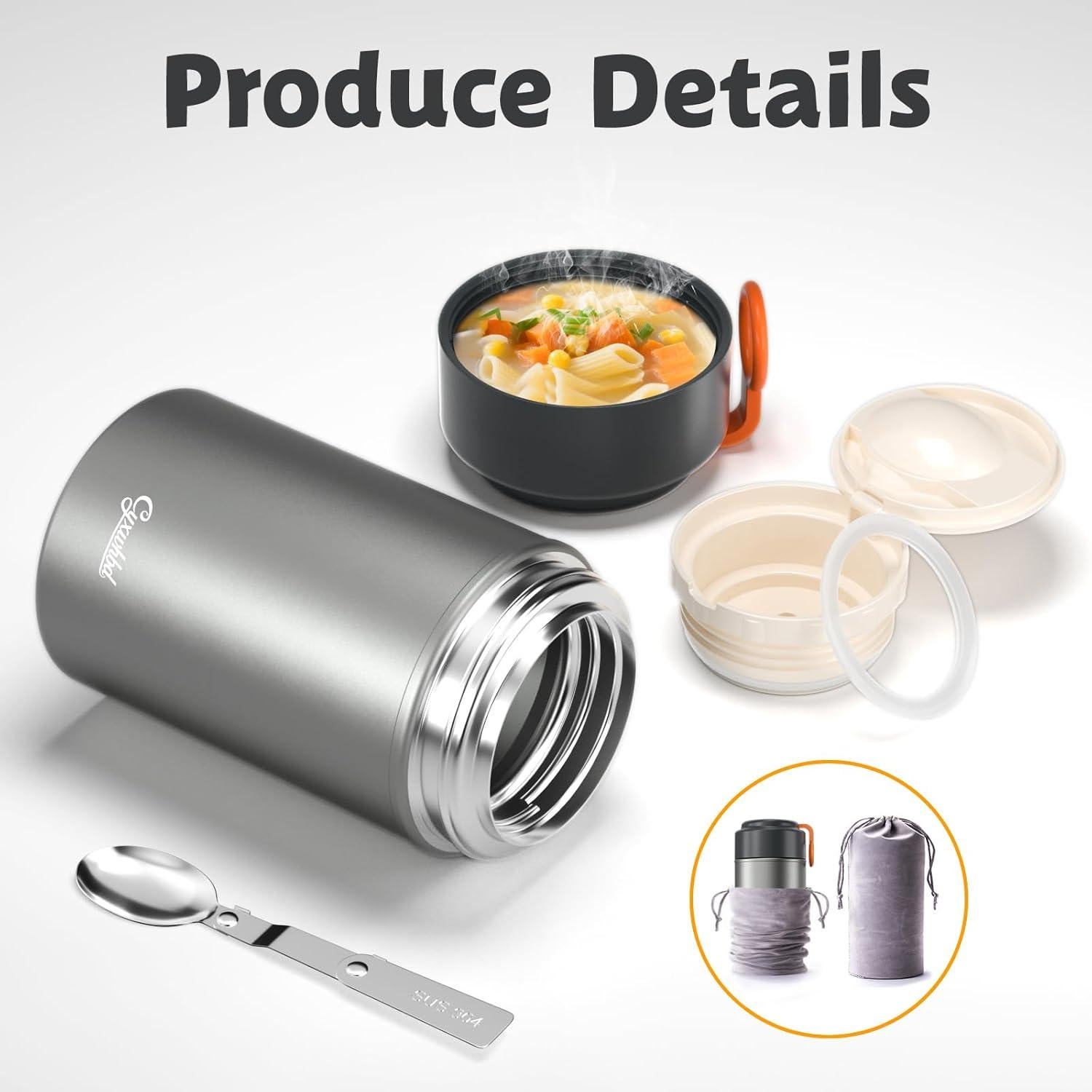 Paquete de 2 Termos Aislados Cyxwhbd 0.85L y 1.27L - 10H Caliente