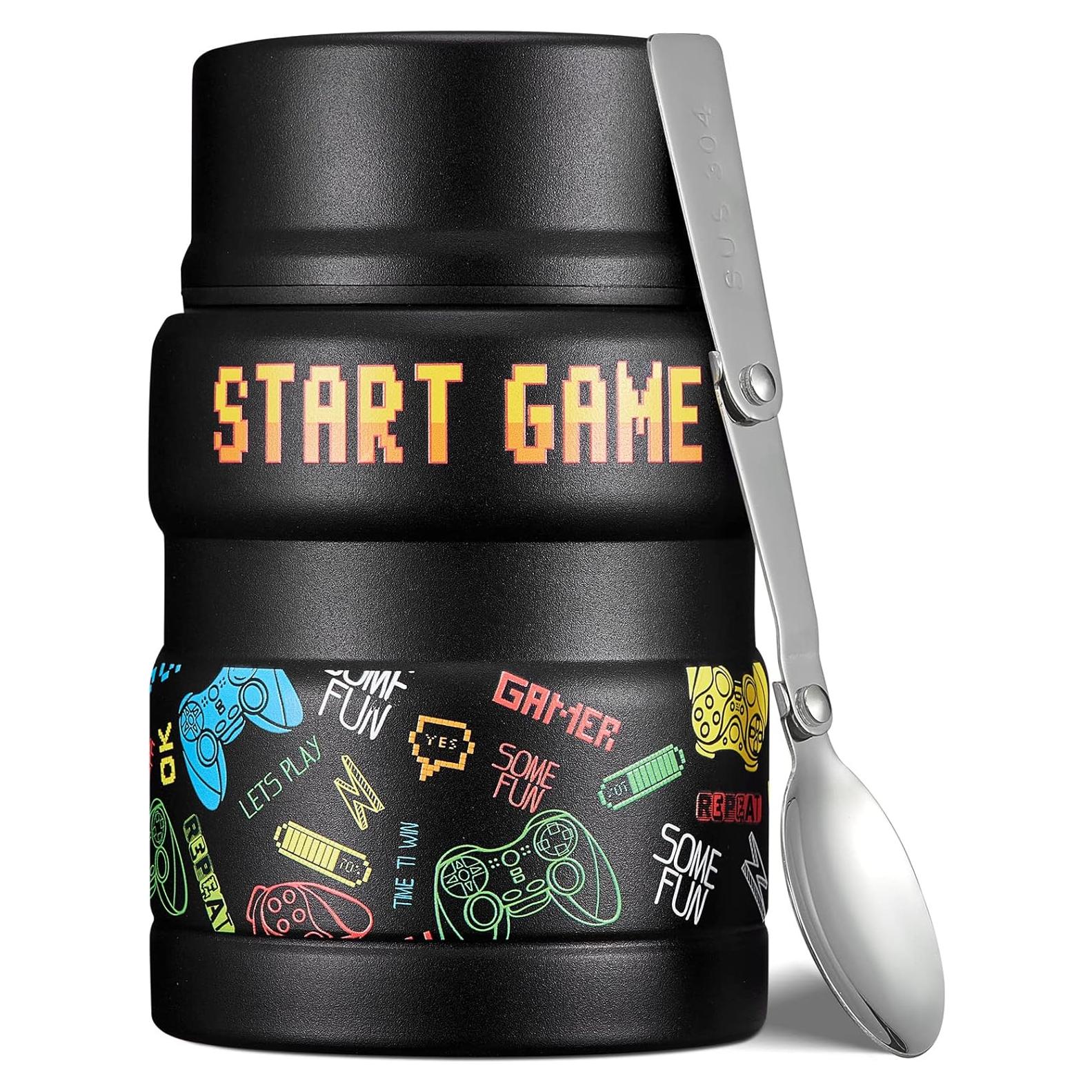 Termo Aislado Charcy 17oz para Comida Caliente - Negro