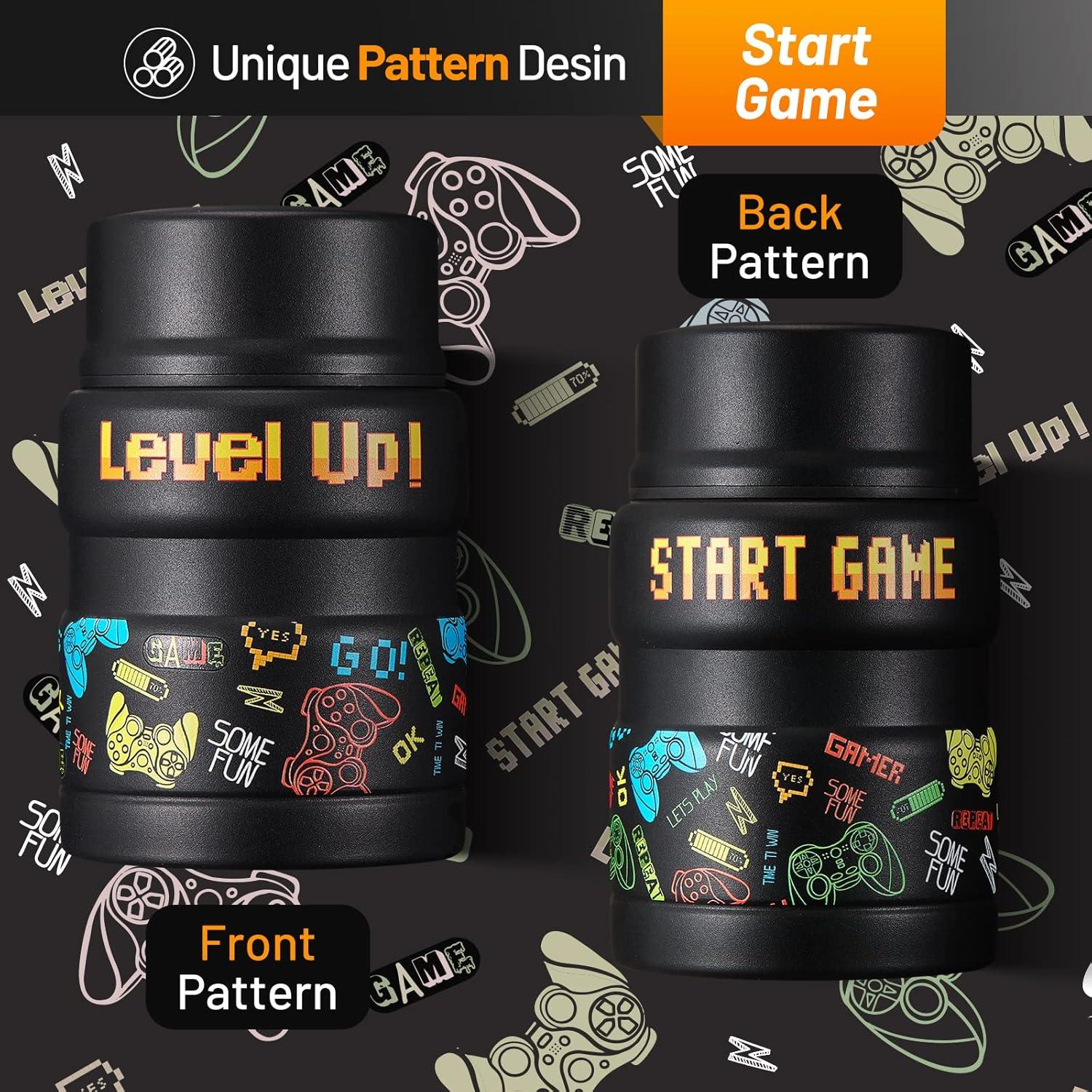 Termo Aislado Charcy 17oz para Comida Caliente - Negro