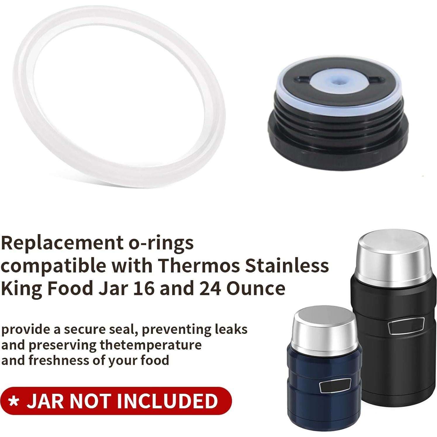 Juntas de Reemplazo Silicona para Tarro Thermos King 710ml - 4 Piezas