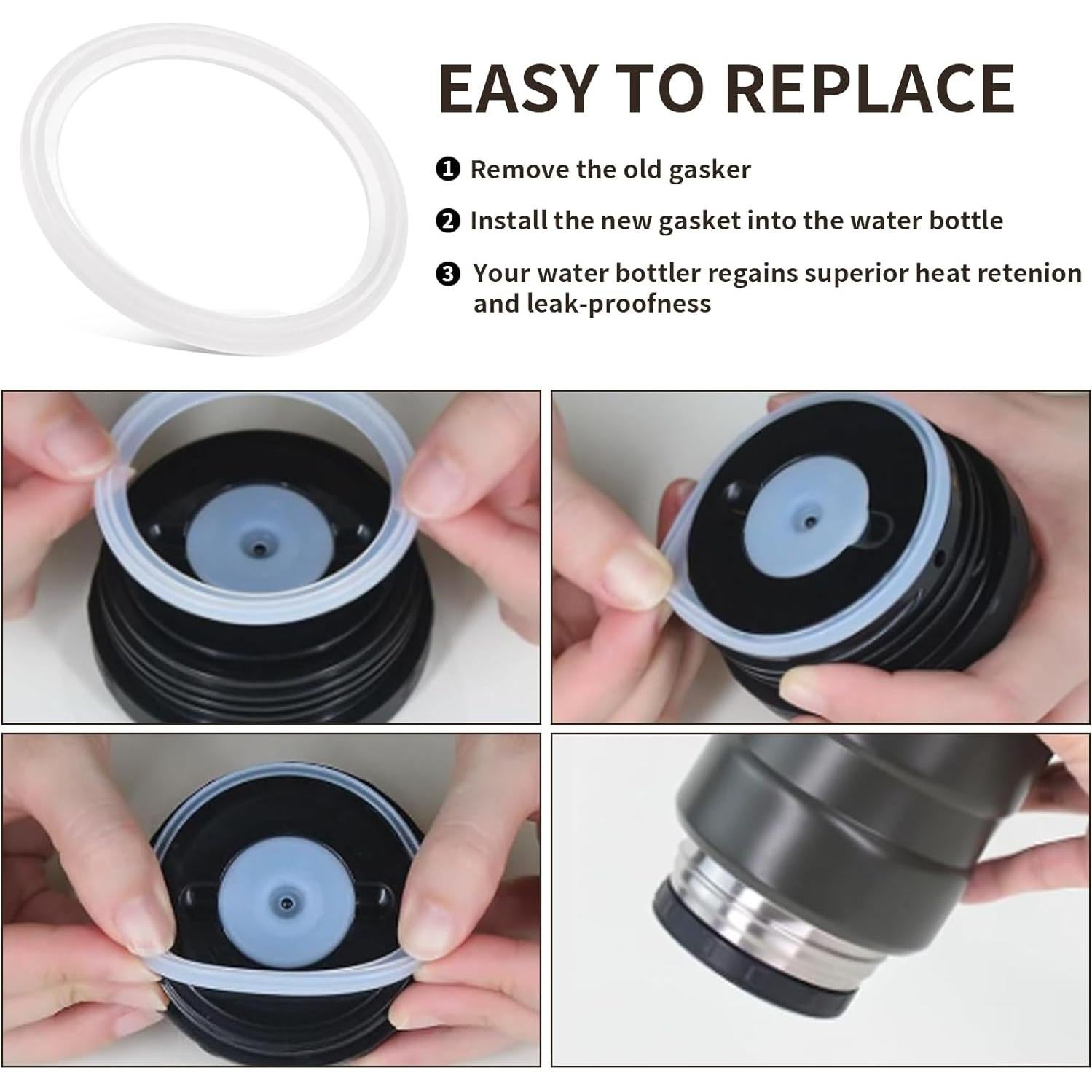 Juntas de Reemplazo Silicona para Tarro Thermos King 710ml - 4 Piezas