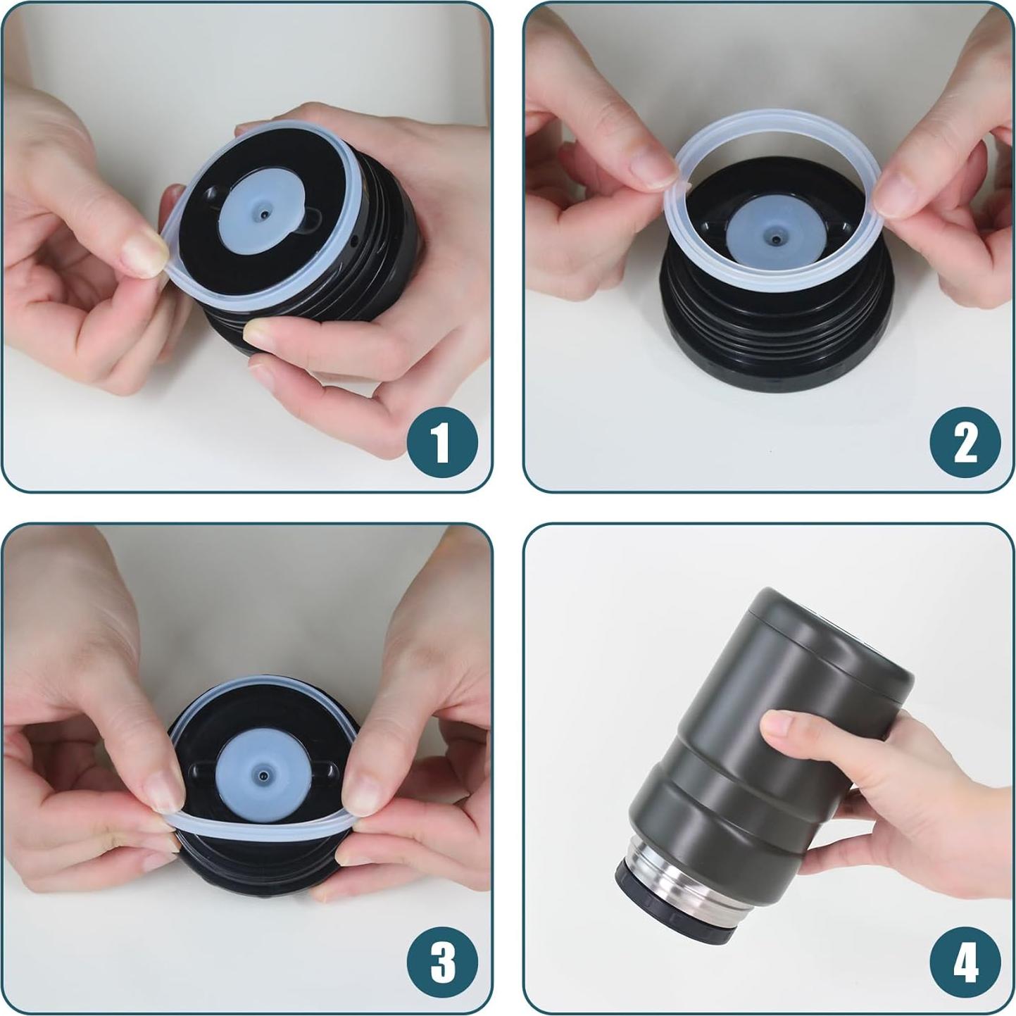 Juntas de Reemplazo KLOWOAH para Tarro Thermos King 0.47L