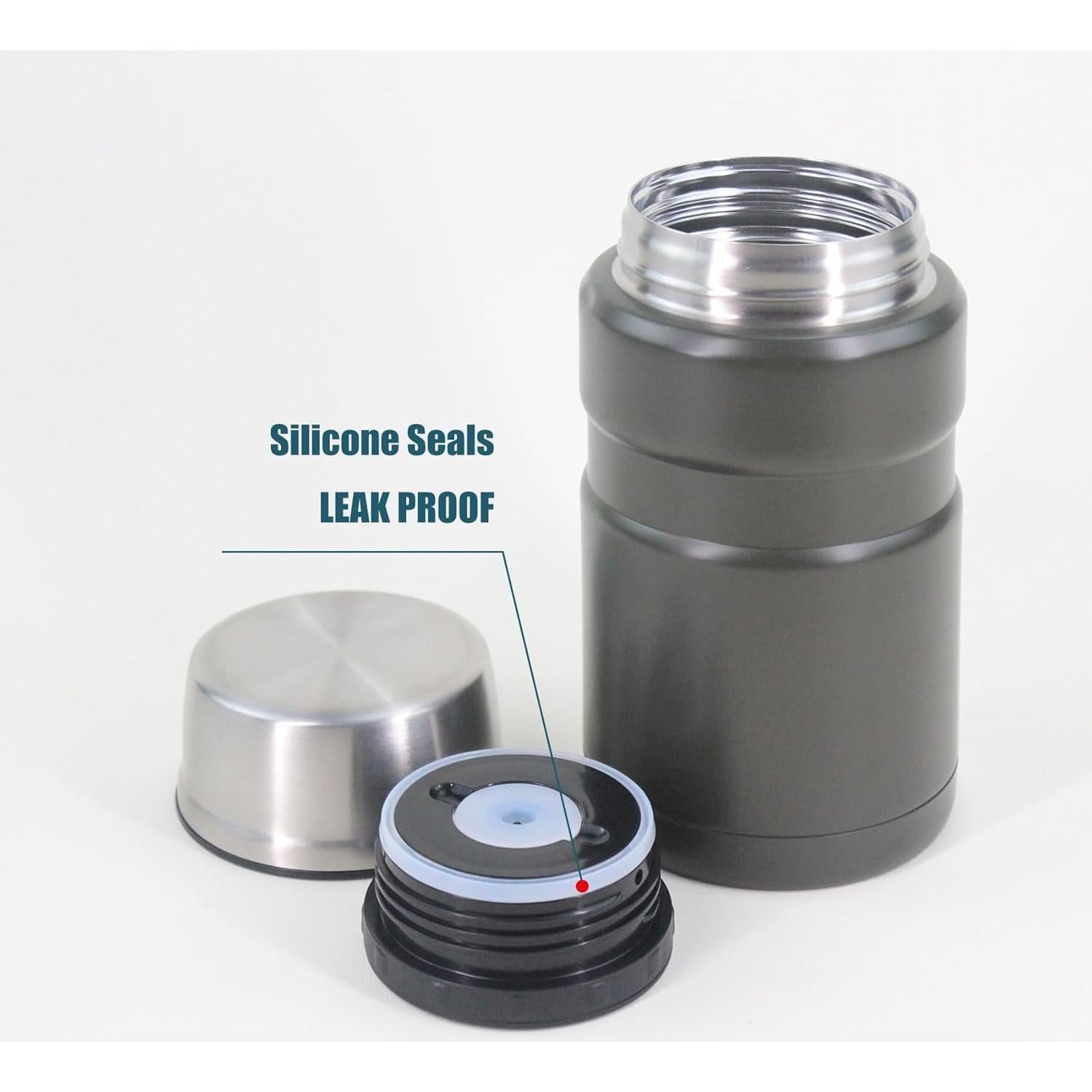 Juntas de Reemplazo KLOWOAH para Tarro Thermos King 0.47L