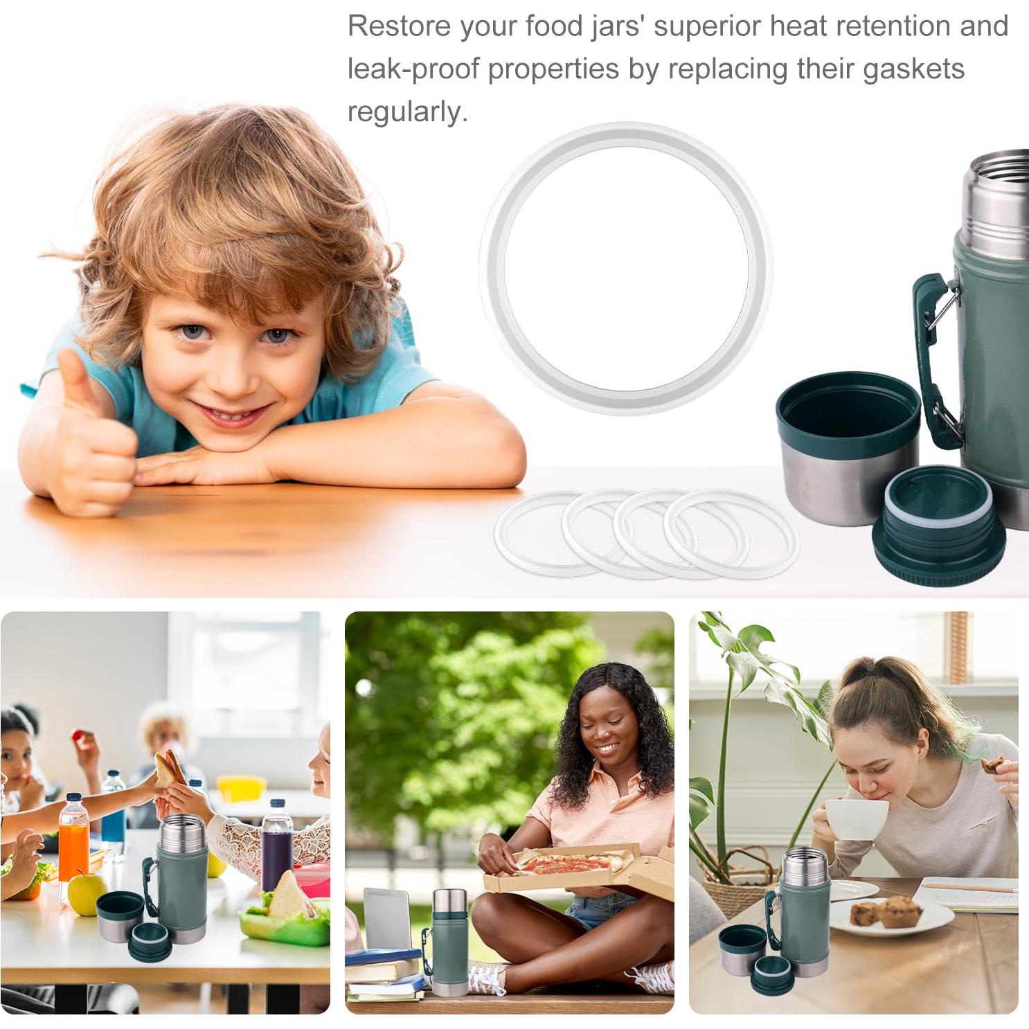 4 Piezas Junta Silicona Reemplazo Stanley Classic 24 oz