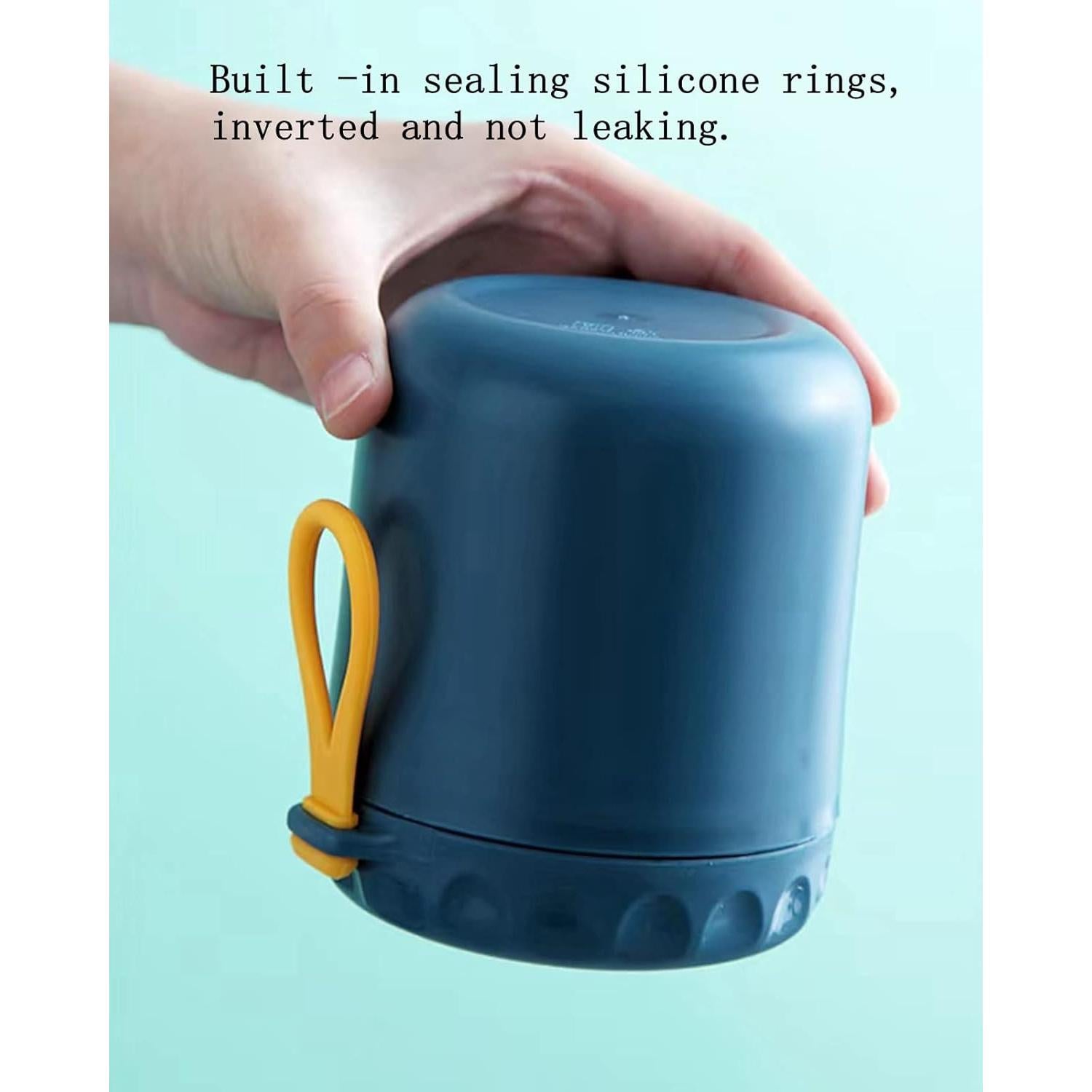 Tarro de comida aislado XTYHTX 400ml acero inoxidable azul