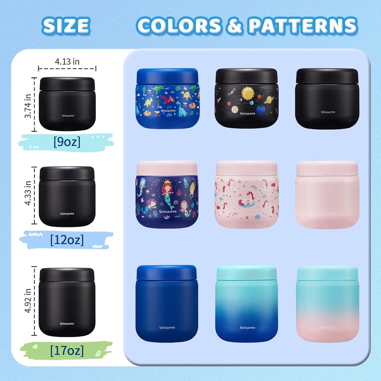 Termo Aislado para Comida 9oz DIGJUPER Sirena con Bolsa