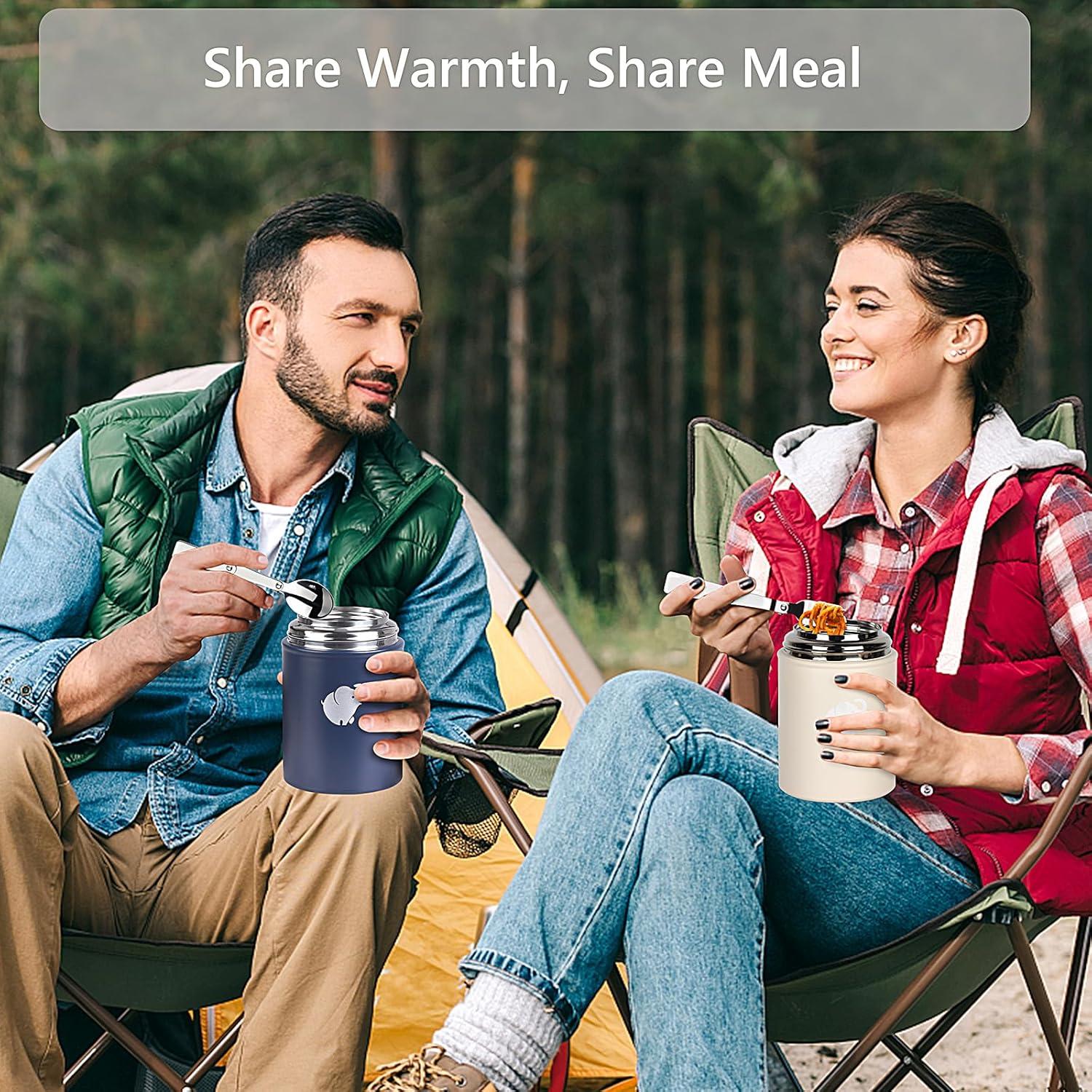 Termo de Comida Aislado HouseTec 17oz Azul Oscuro - A Prueba de Fugas