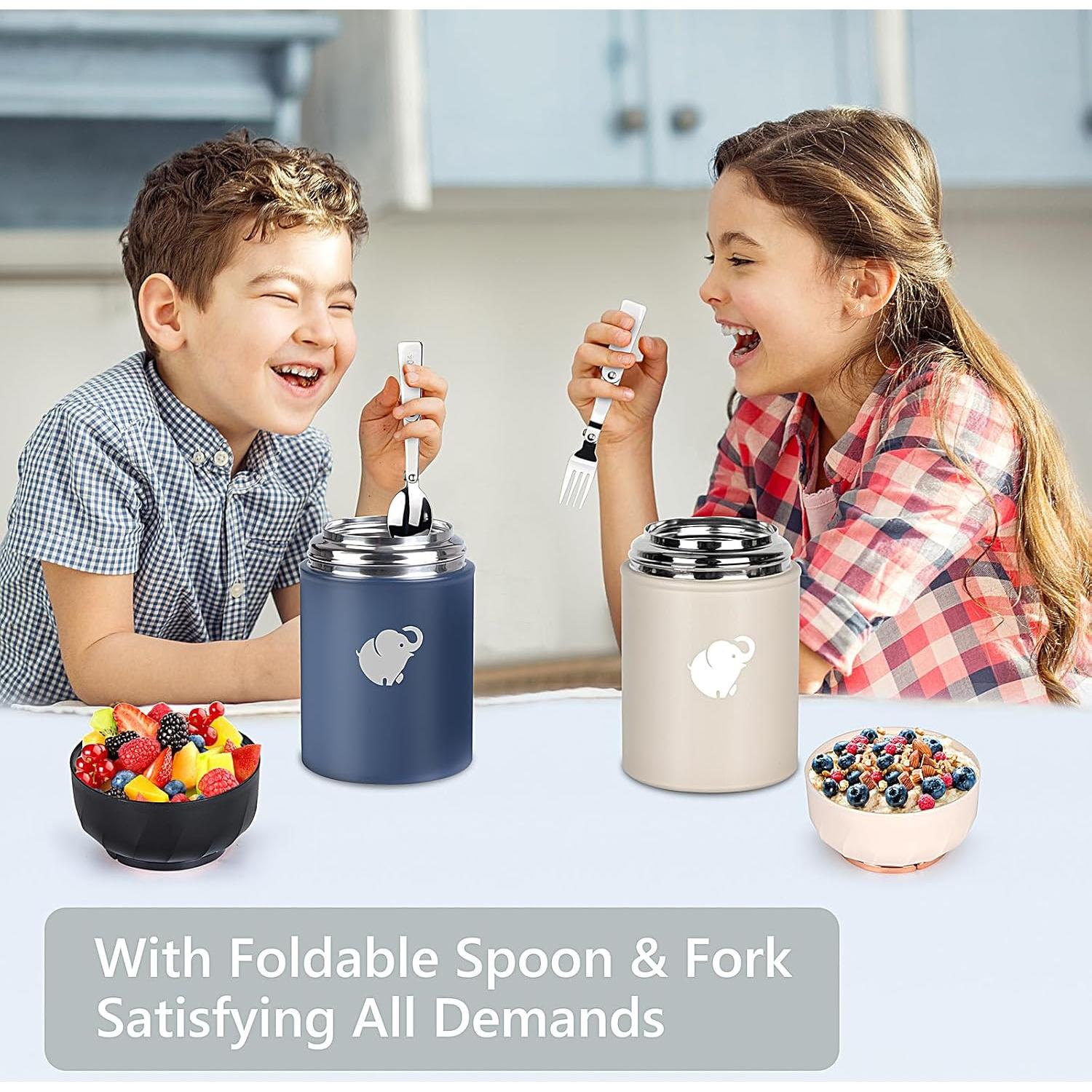 Termo de Comida Aislado HouseTec 17oz Azul Oscuro - A Prueba de Fugas