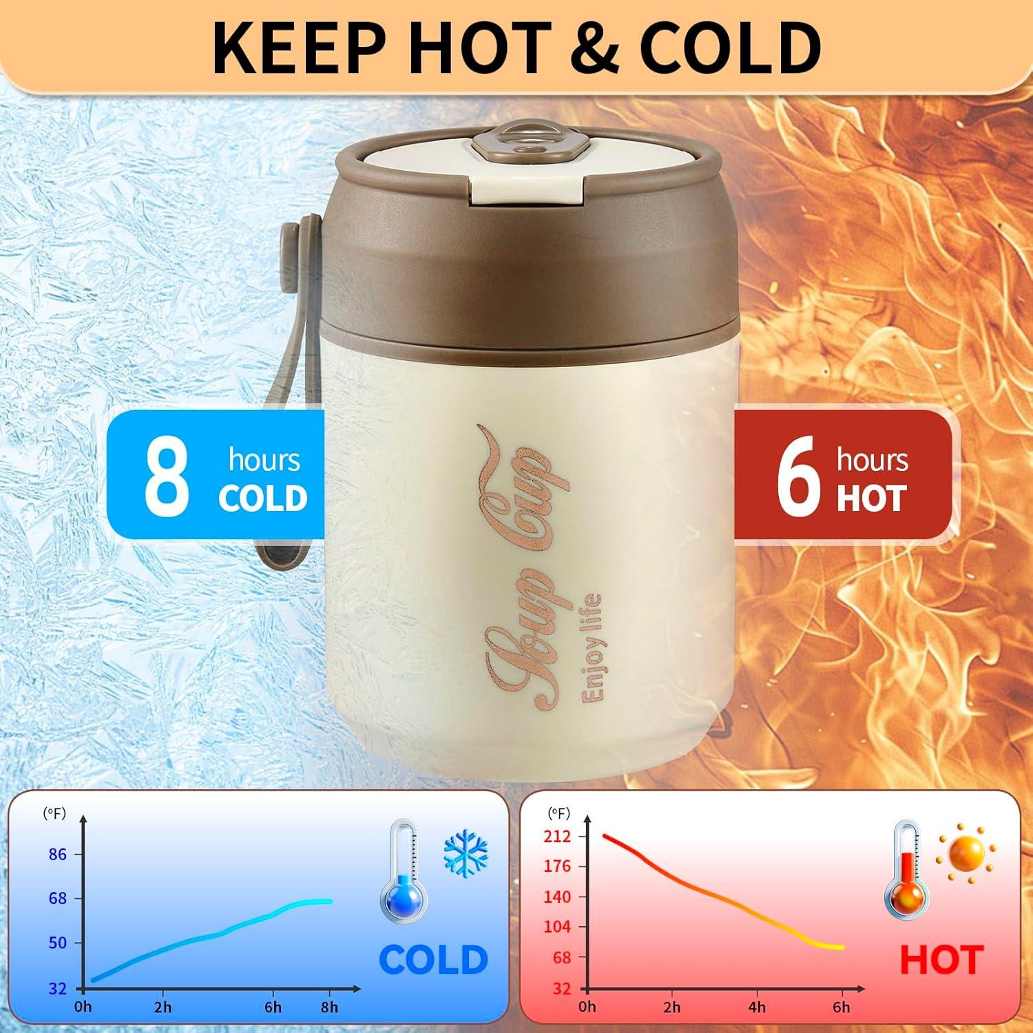 Tarro Térmico Xeipenfit 17oz Acero Inoxidable Aislado