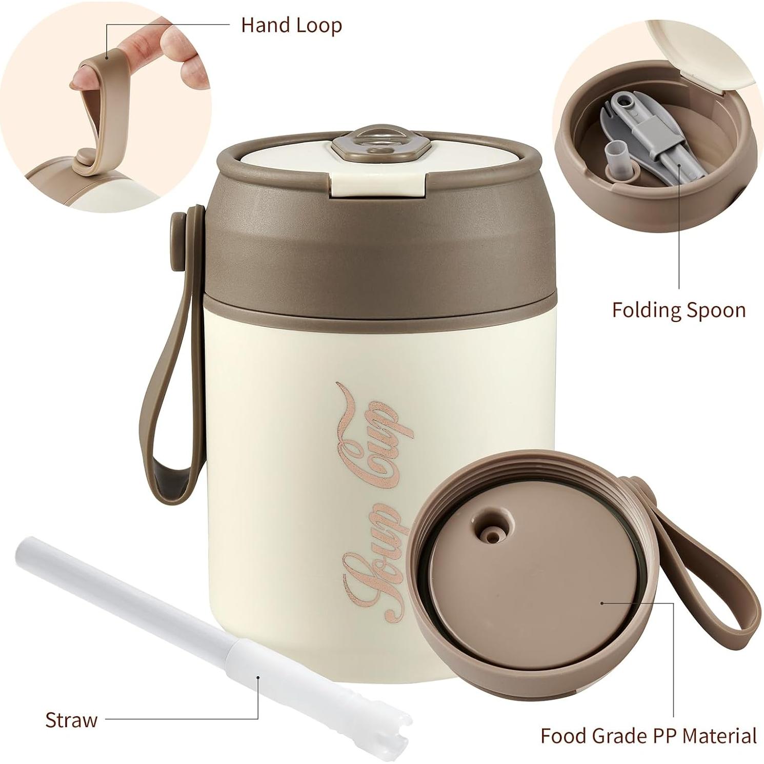 Tarro Térmico Xeipenfit 17oz Acero Inoxidable Aislado