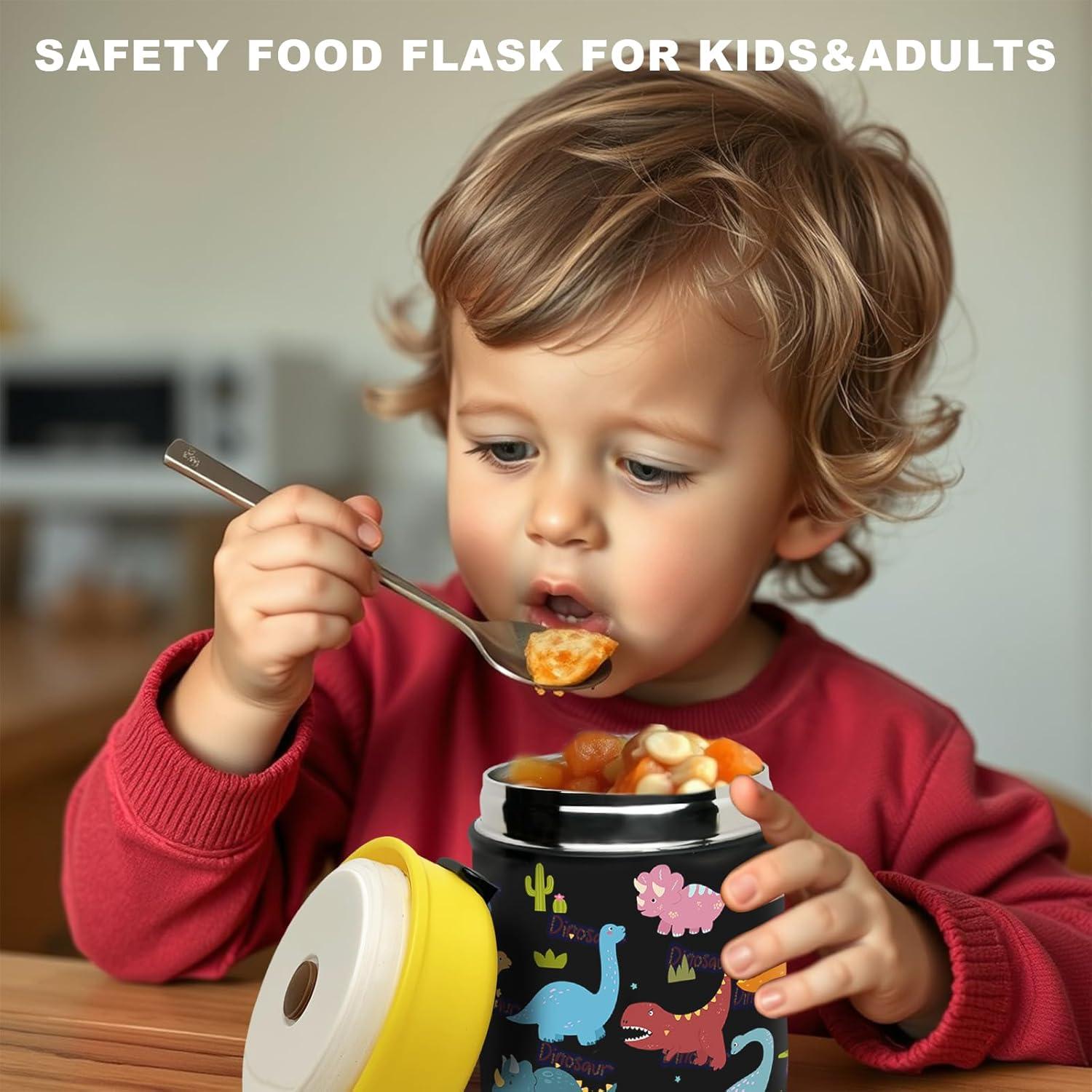 Termo de Sopa para Niños Winkabiu 480ml Amarillo Aislado