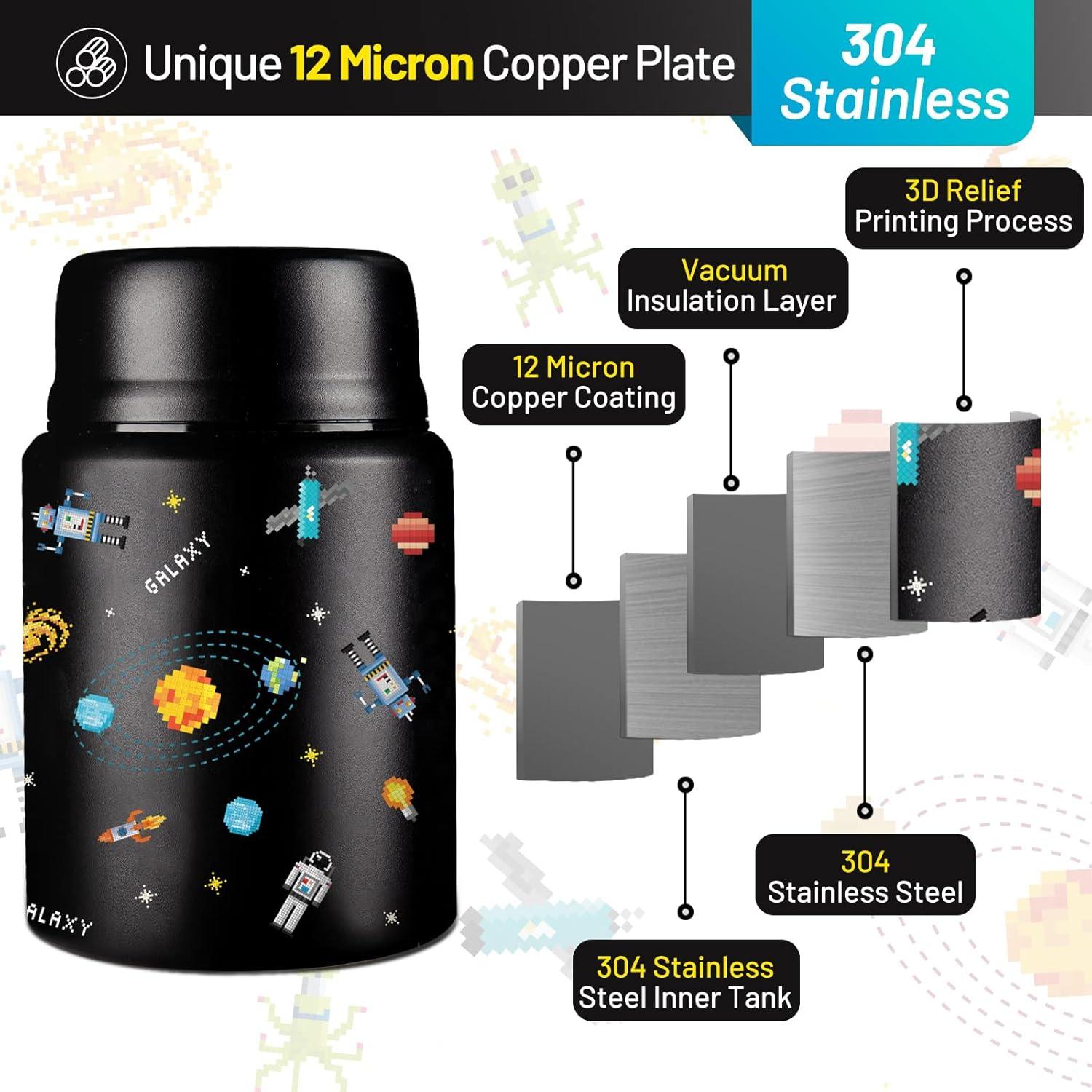 Termo para Comida Caliente Charcy 482ml con Cuchara Plegable