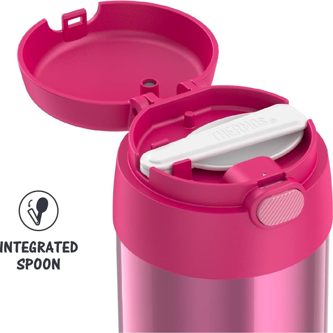 Tarros de Comida Aislados THERMOS 0.29L para Niños - Negro y Rosa