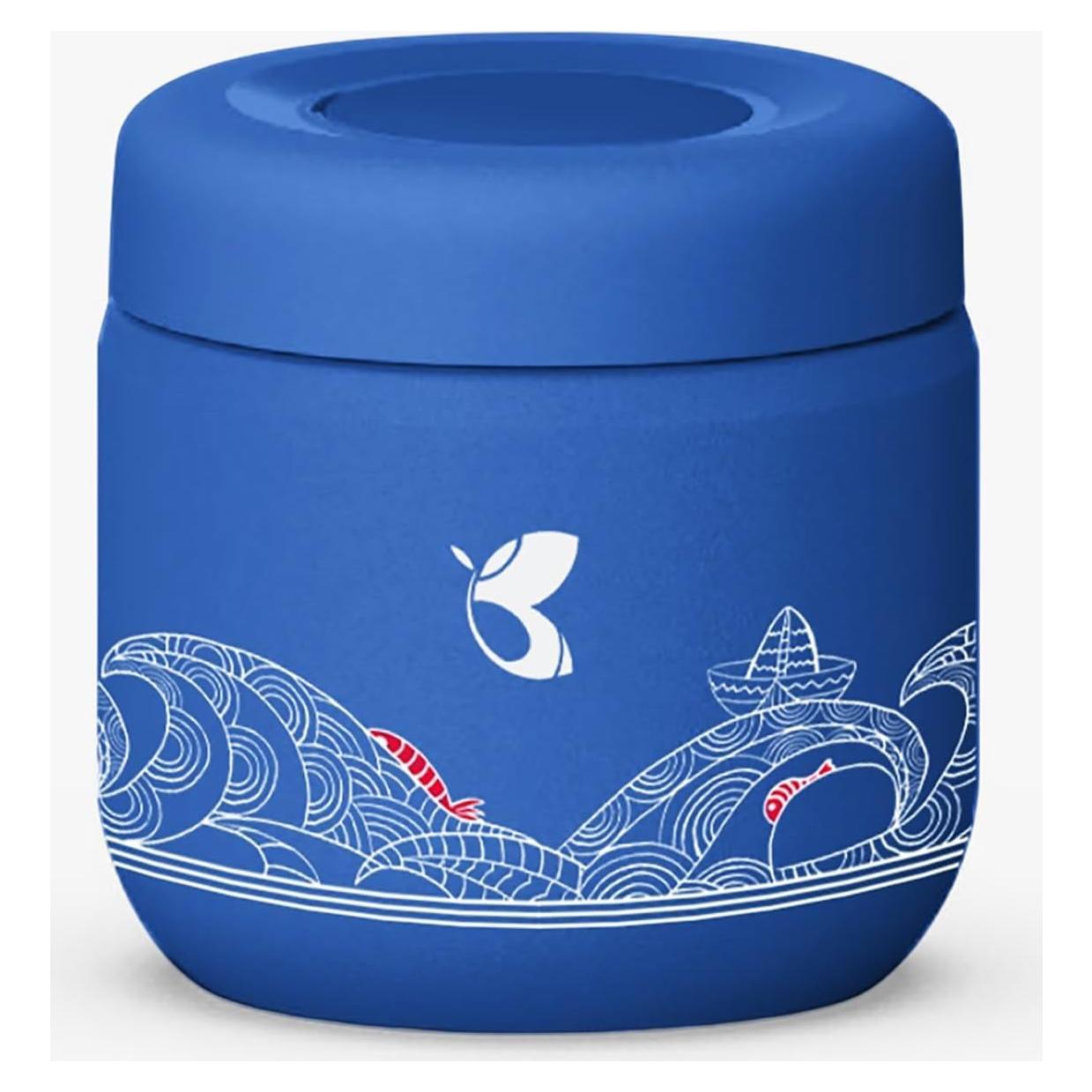 Tarro de Comida Aislado Blisa 350ml Acero Inoxidable Azul