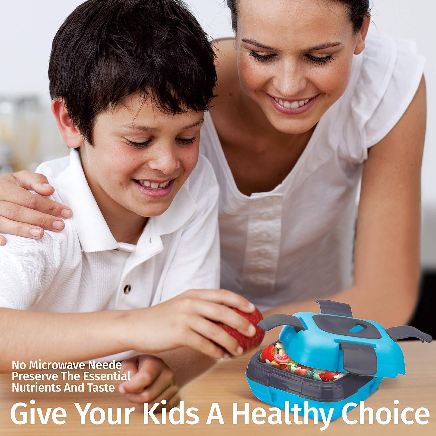 Caja de Almuerzo Aislada Pinnacle 0.47L Azul a Prueba de Fugas