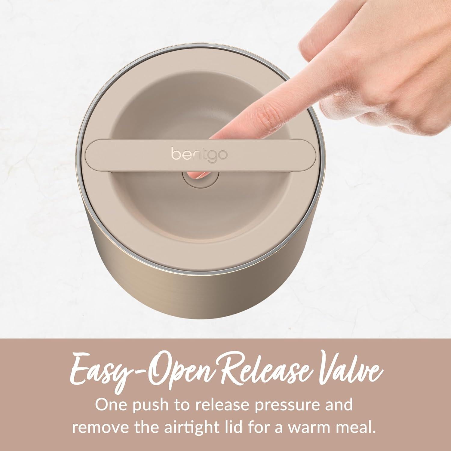 Contenedor de Comida Aislado Bentgo Oro 2.4 Tazas Acero Inoxidable