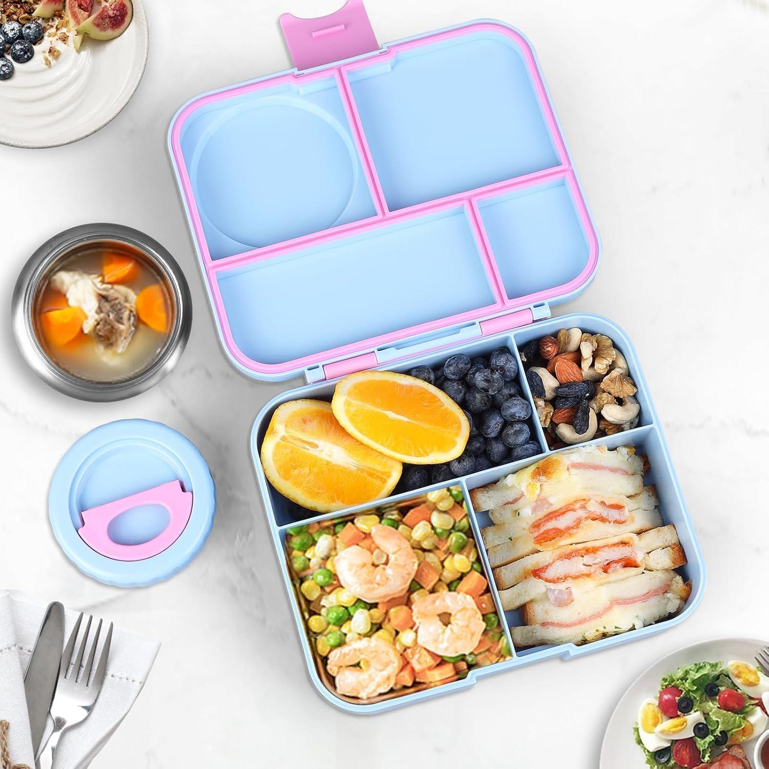 Caja de Almuerzo Bento ACOTUM Lila 5 Compartimentos 0.34L