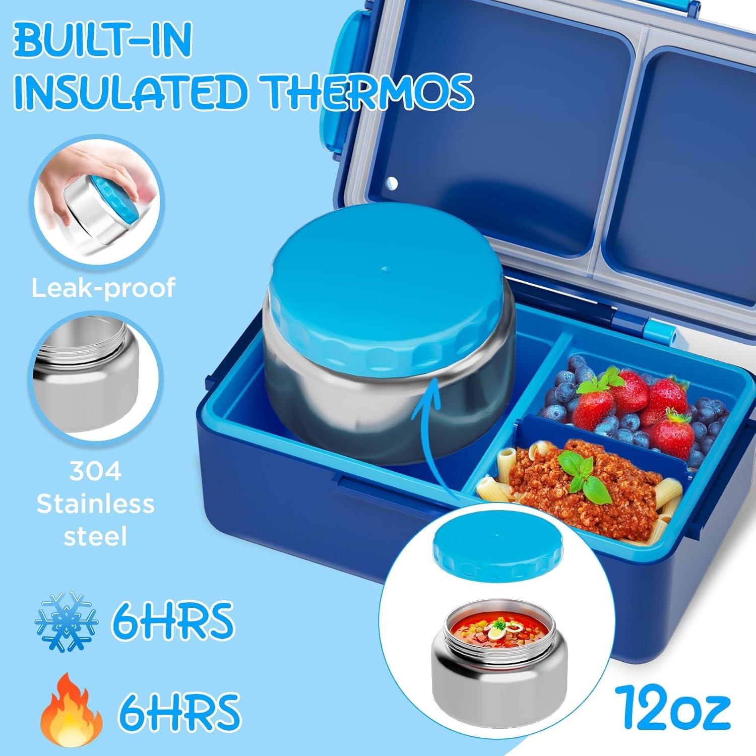 Caja de Almuerzo Bento SHPMXUPW 354 ml Acero Inoxidable Azul