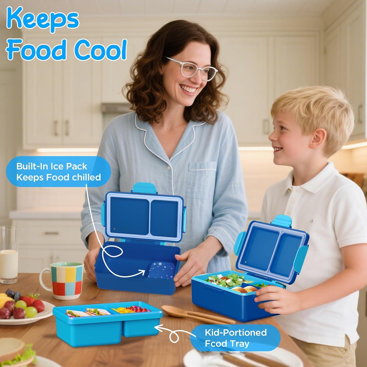 Caja de Almuerzo Bento SHPMXUPW 354 ml Acero Inoxidable Azul