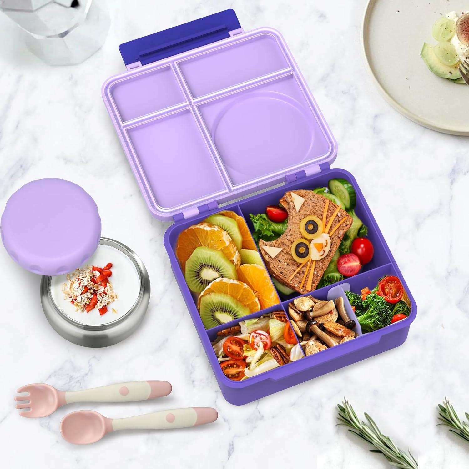 Juego de Almuerzo Bento Reeple con Tarro Térmico 8oz 4 Compartimentos