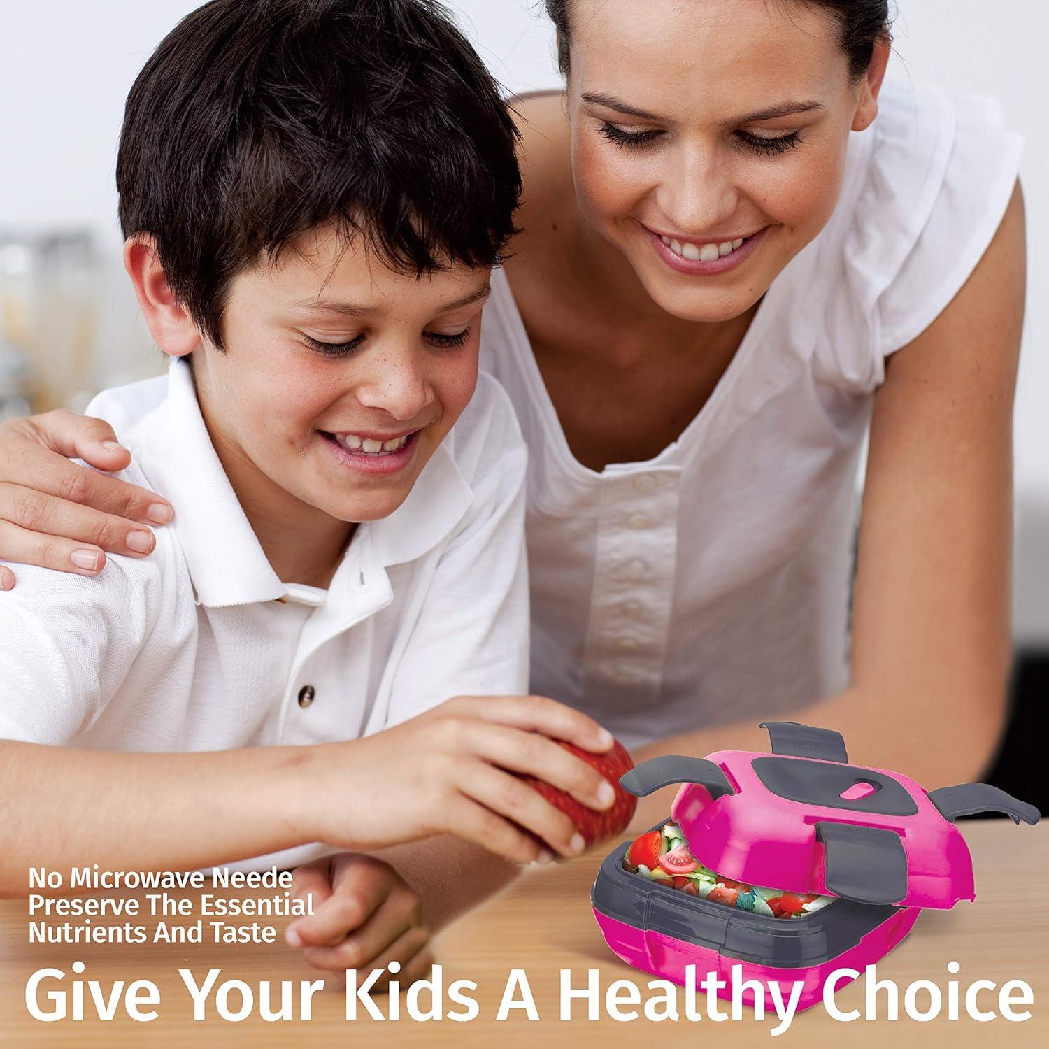 Caja de Almuerzo Térmica Pinnacle 473 ml - 2 Unidades Azul-Rosa