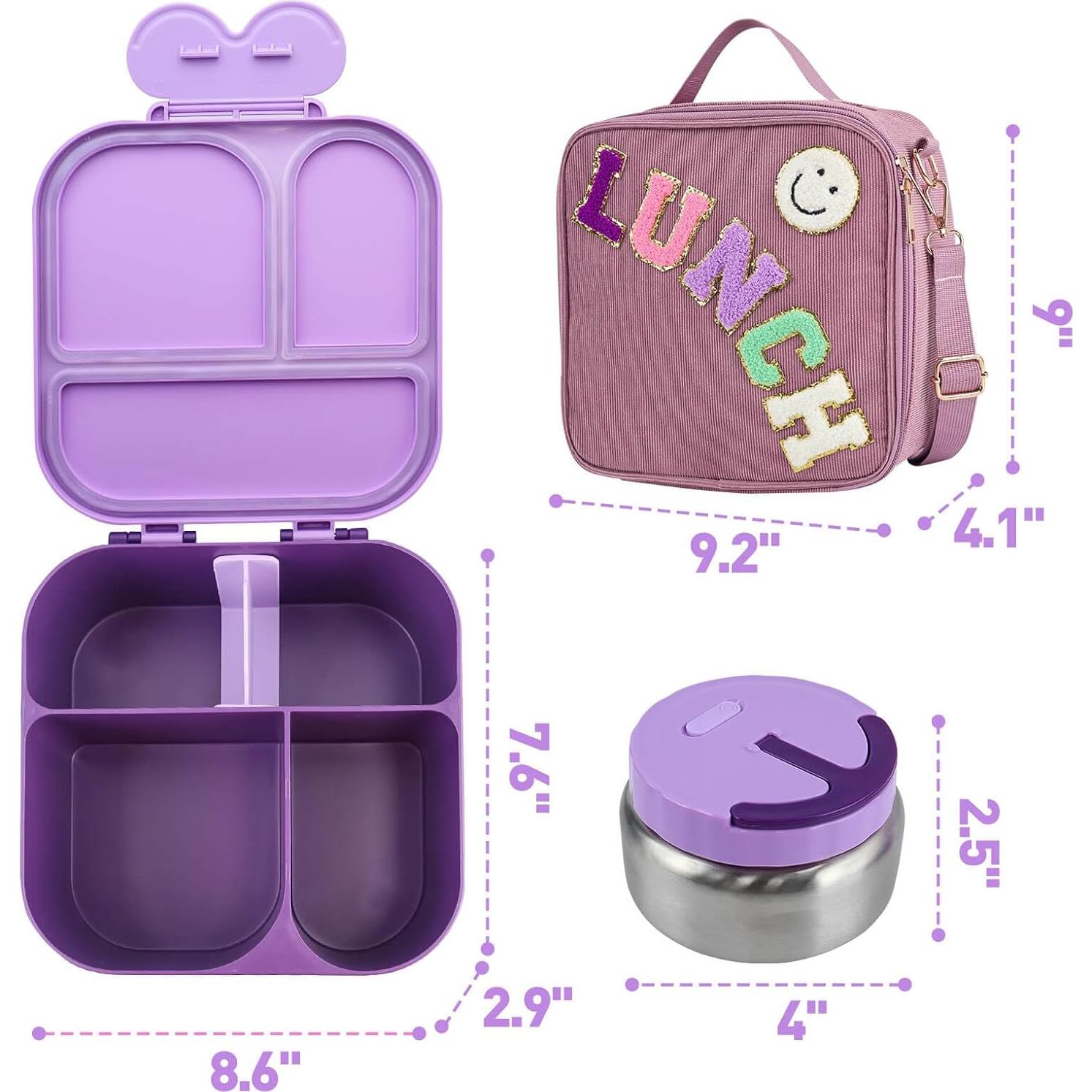 Caja de Almuerzo Bento PainZieteg con Termo y Bolsa Aislada