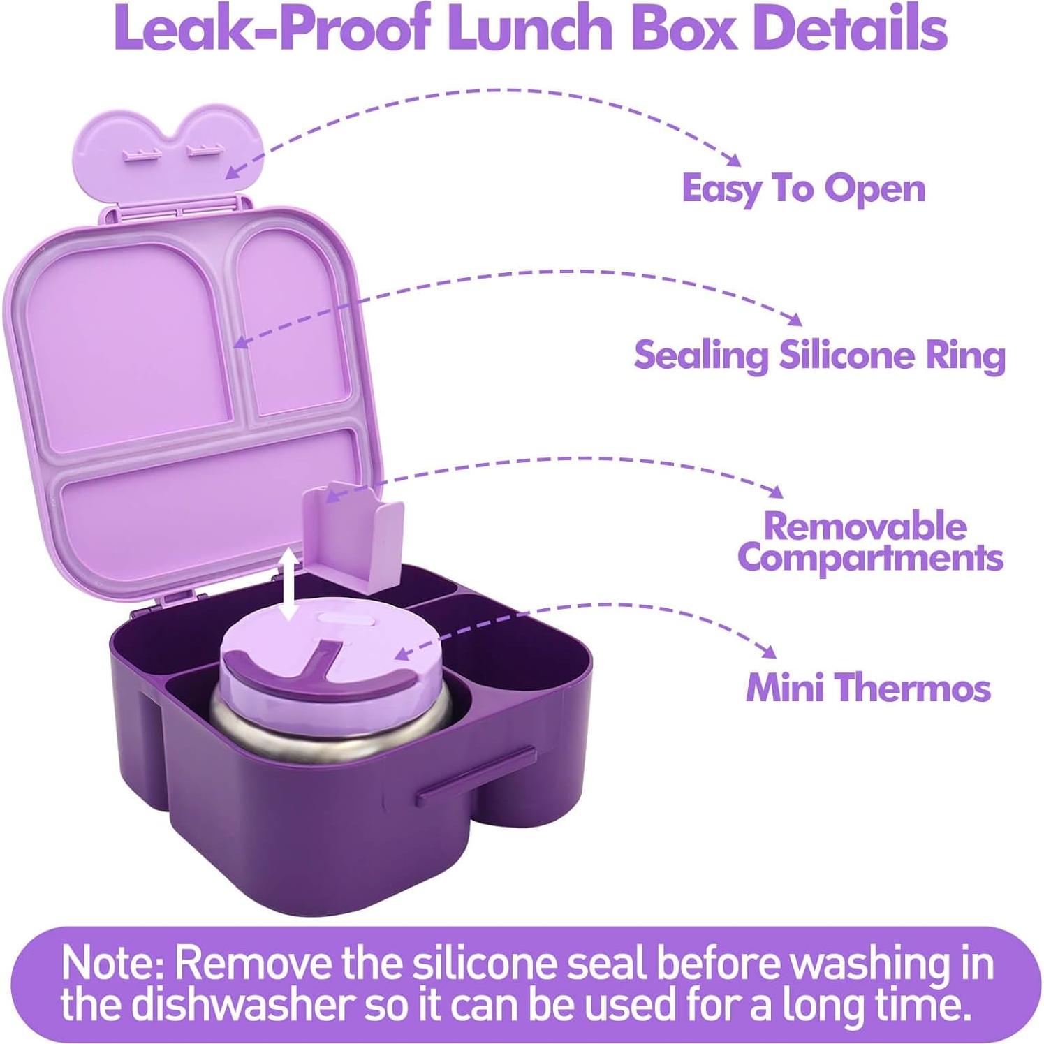 Caja de Almuerzo Bento PainZieteg con Termo y Bolsa Aislada