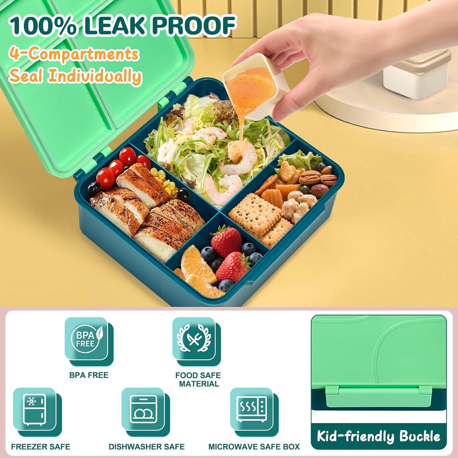 Caja de Almuerzo Bento MAXSO Verde con Termo de Sopa 0.95L
