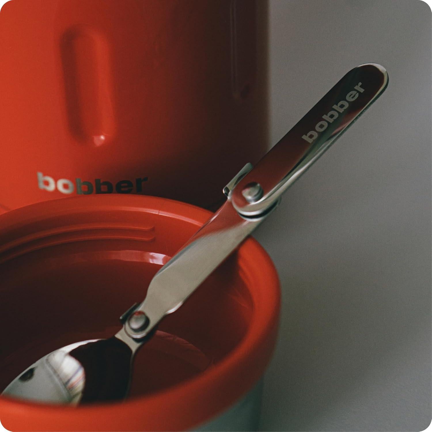 Termo Aislado Bobber 24 oz Acero Inoxidable Rojo con Cuchara