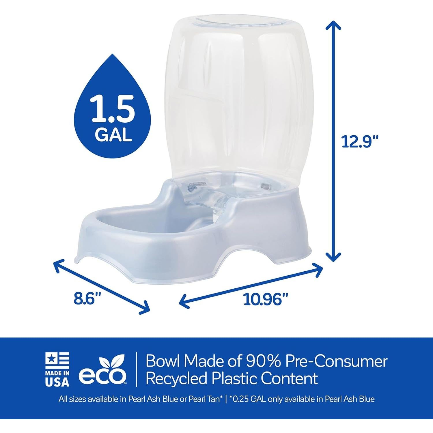 Dispensador de Agua Petmate Pet Cafe 5.68 L Azul