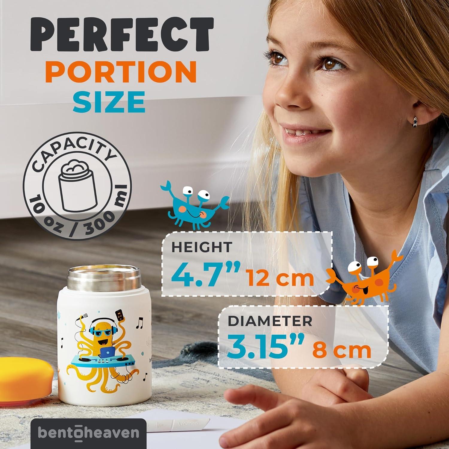 Tarro de Comida para Niños Bentoheaven 300ml Acero Inoxidable